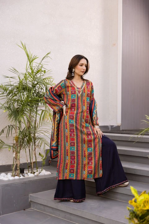 Kabool Azuvibe Cotton Suit set - Image 4