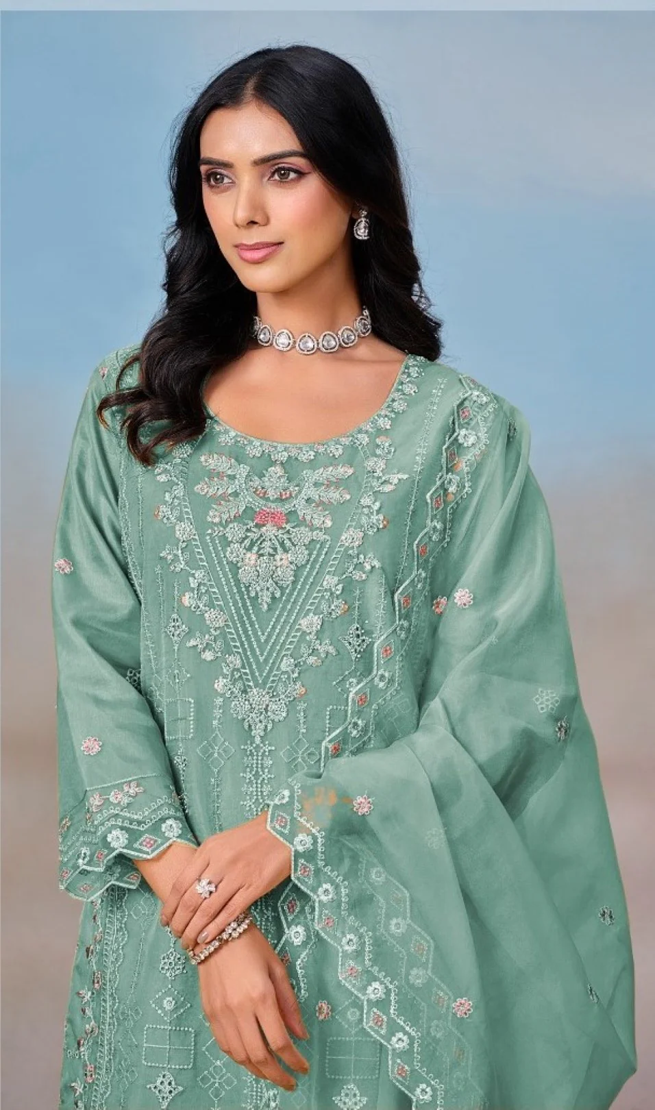 Mayuri Oxley Full Work Suit Set - Image 2