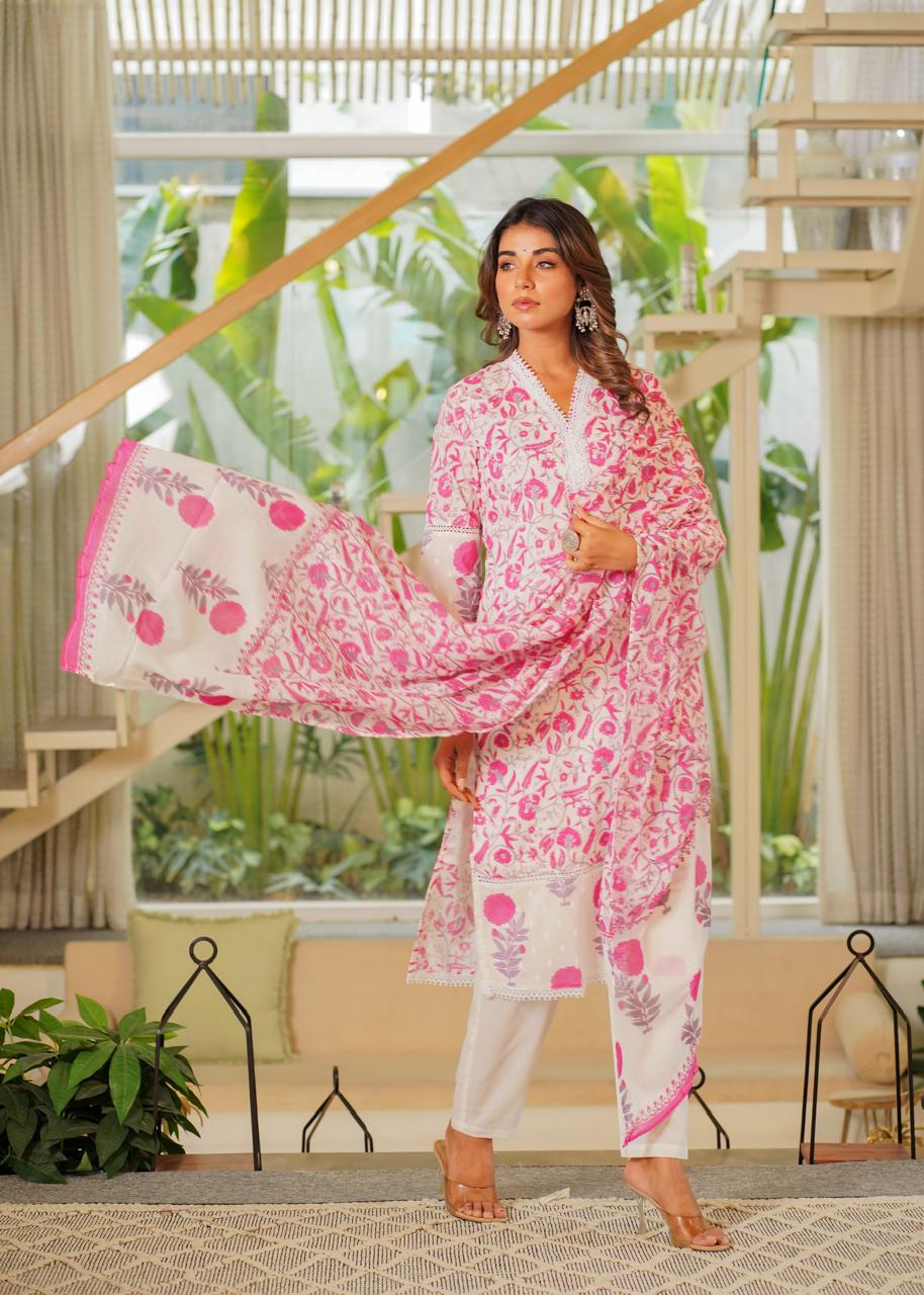 Napoly Rose Cotton Suit Set - Image 4