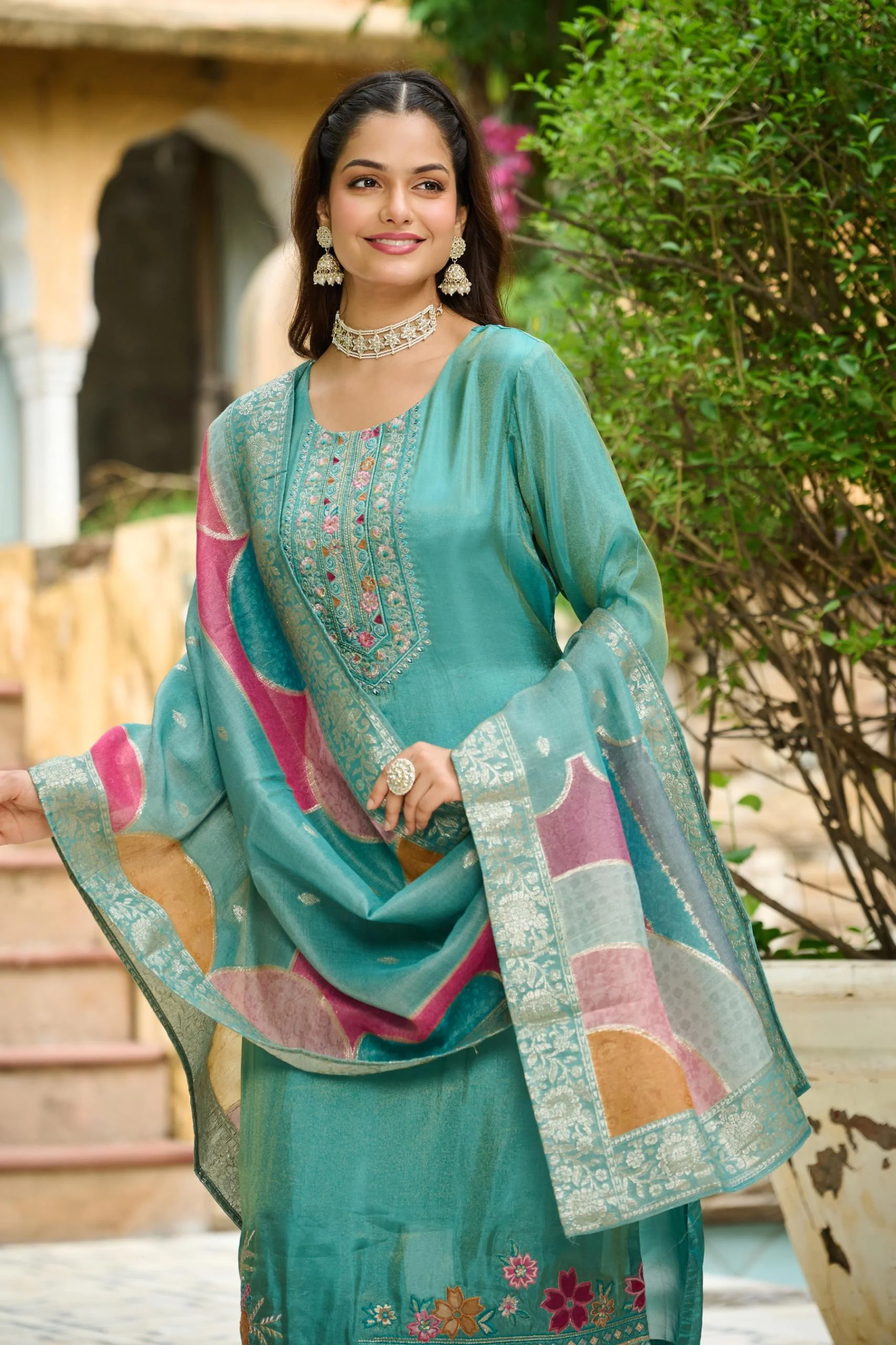 Malti Verdigris Work Suit Set - Image 2