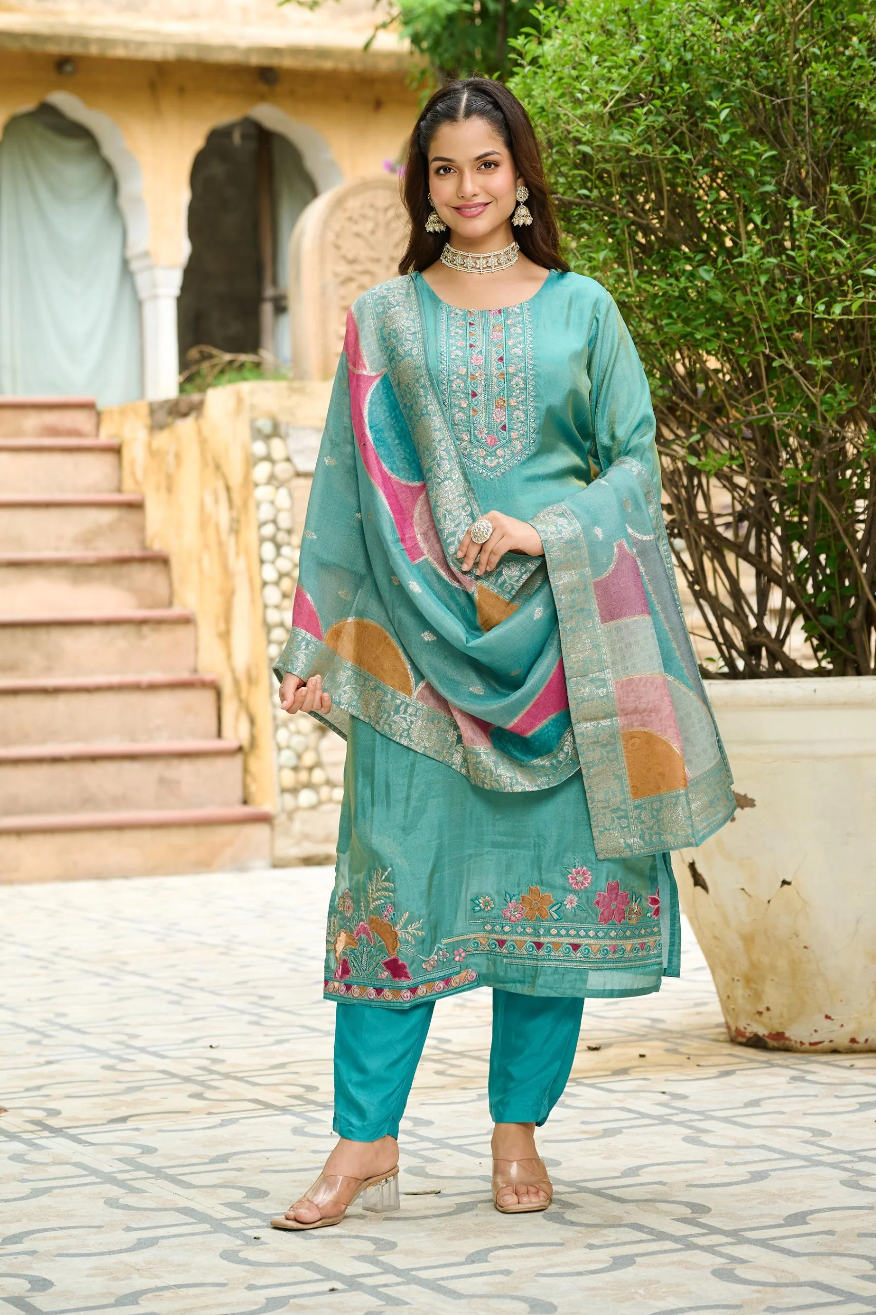 Malti Verdigris Work Suit Set - Image 6