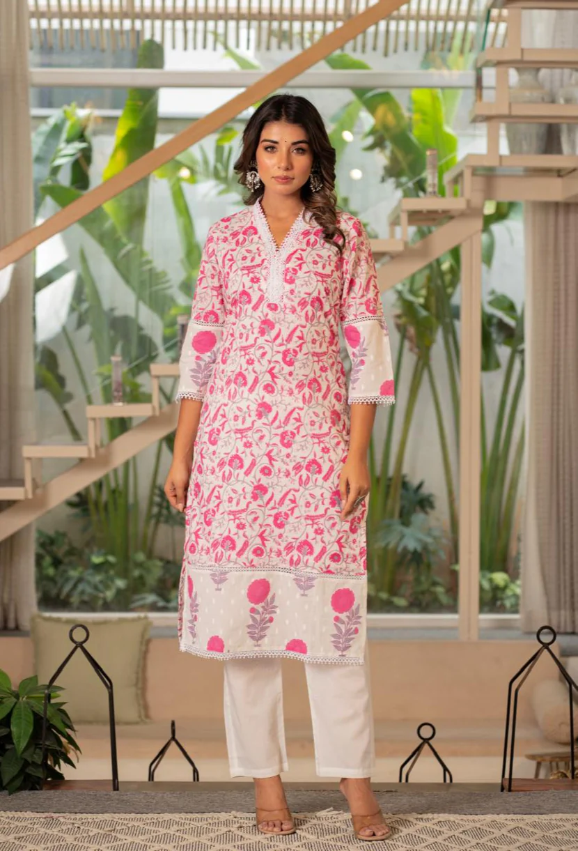 Napoly Rose Cotton Suit Set - Image 7