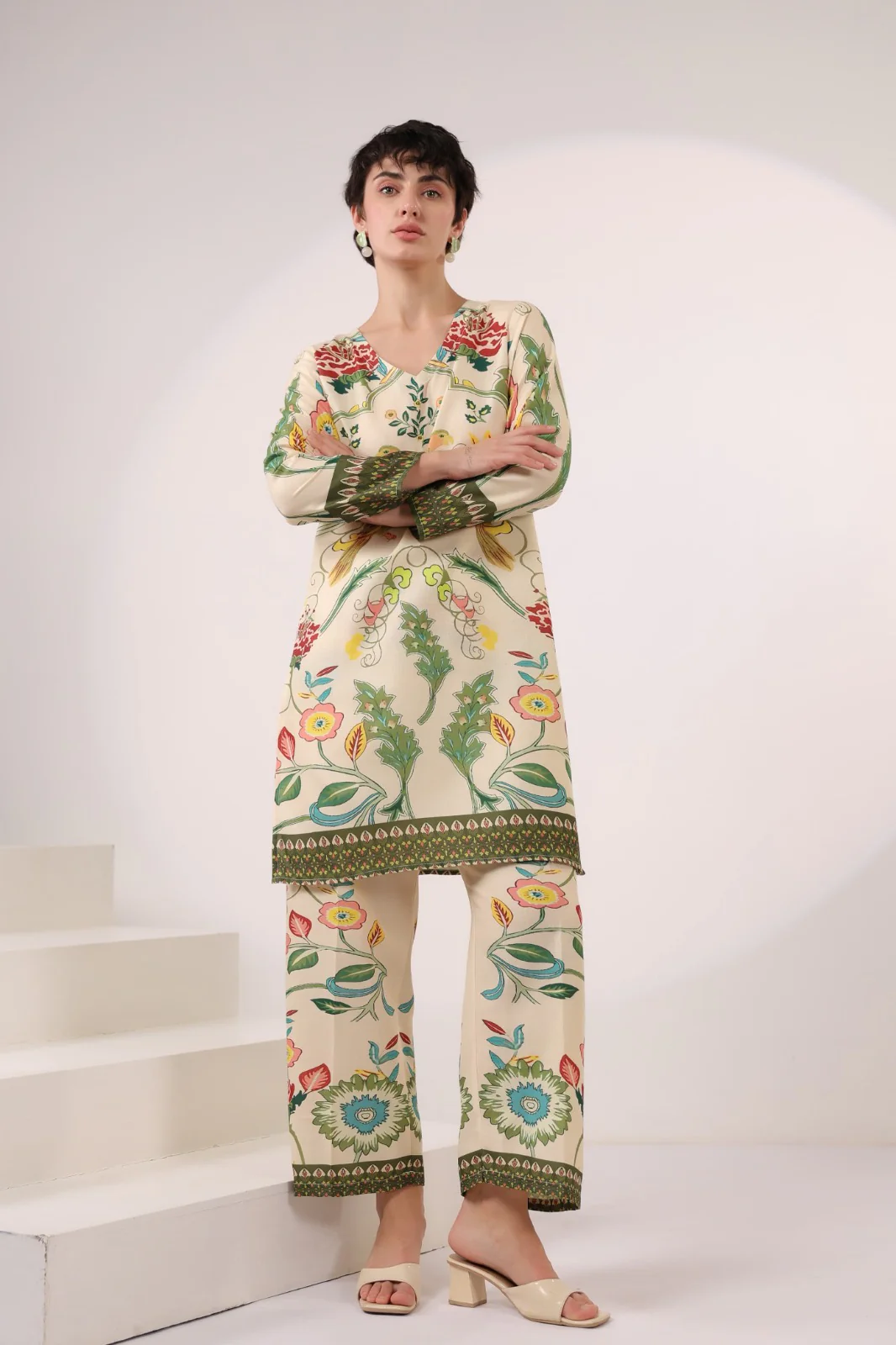 Kara Pickle Cotton Printed Co-ord Set - Image 4