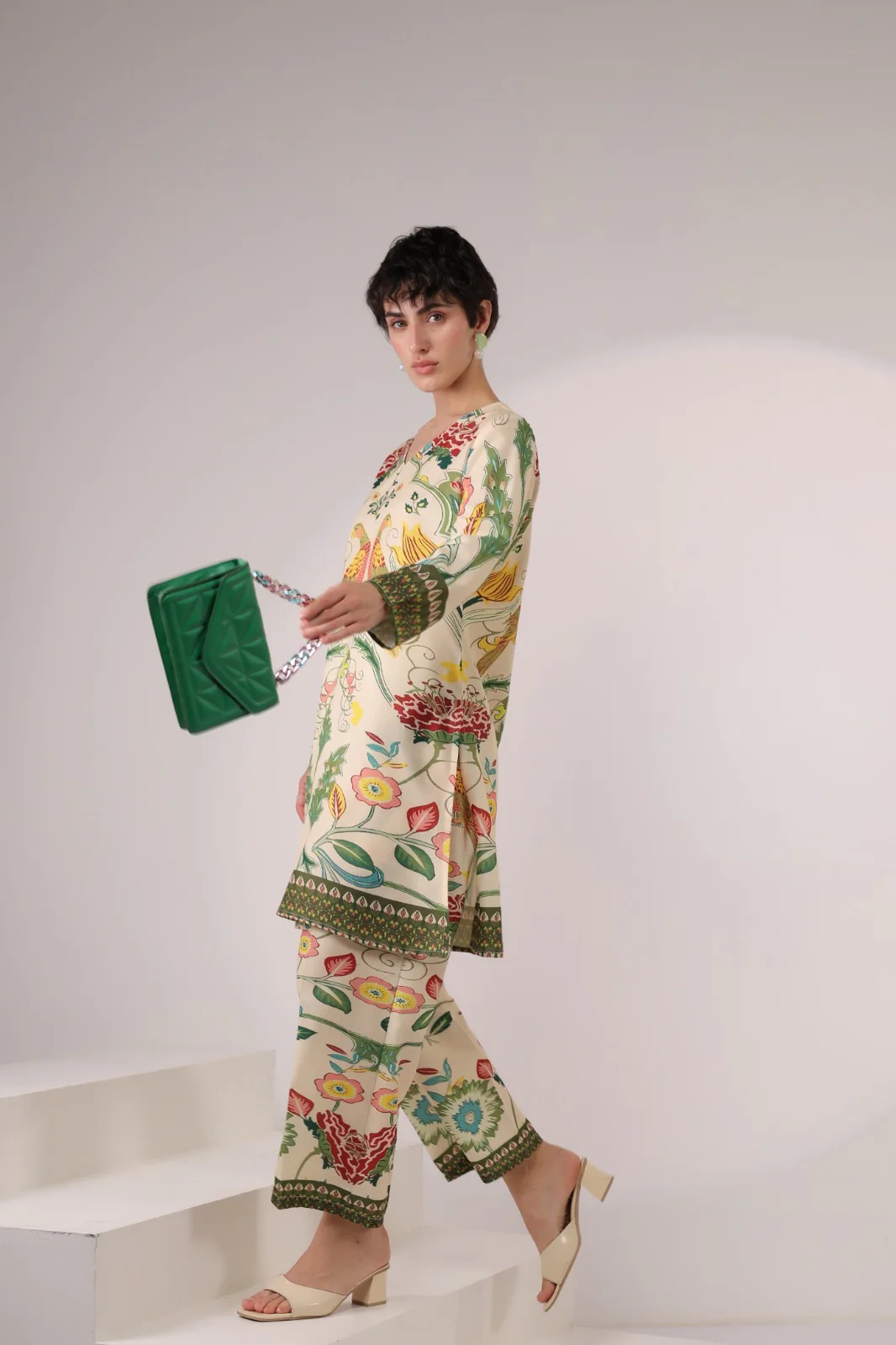 Kara Pickle Cotton Printed Co-ord Set - Image 8