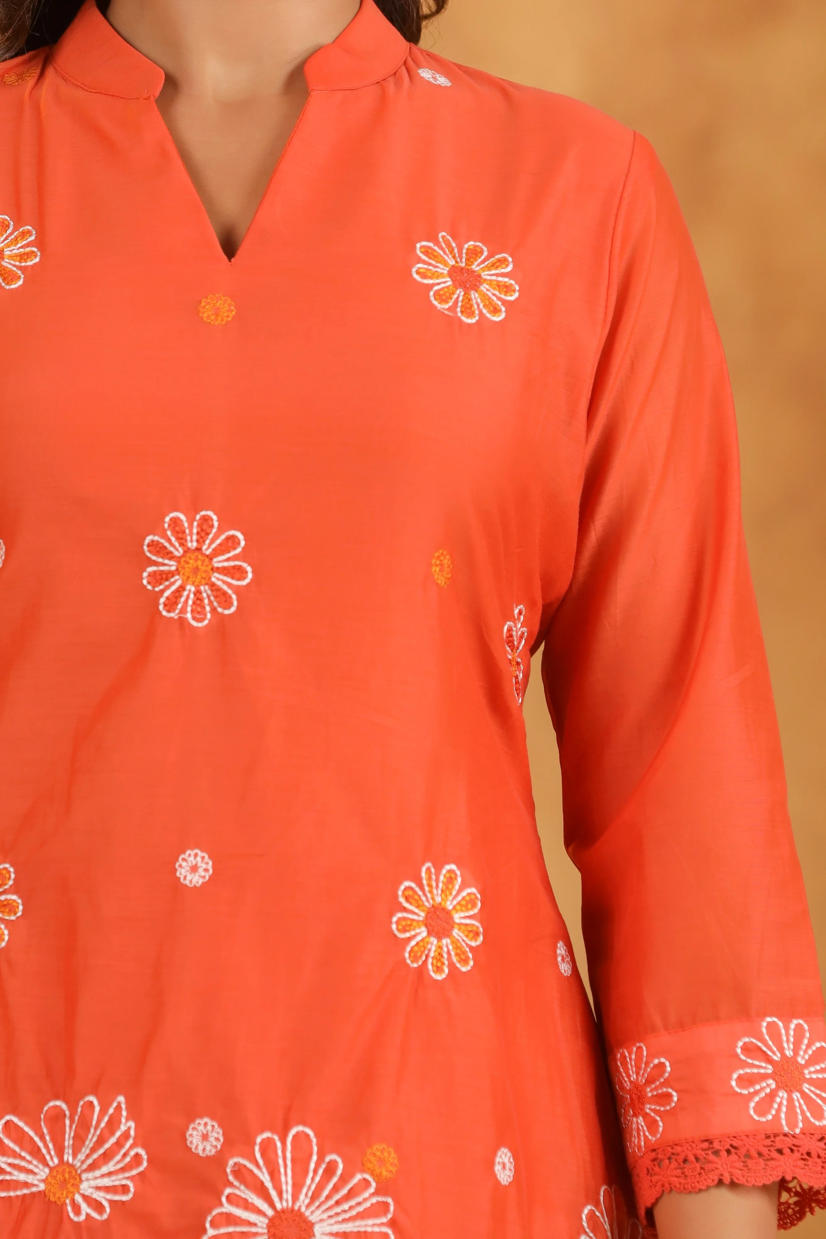 Hardik oranges embroidery co-ord Set - Image 10