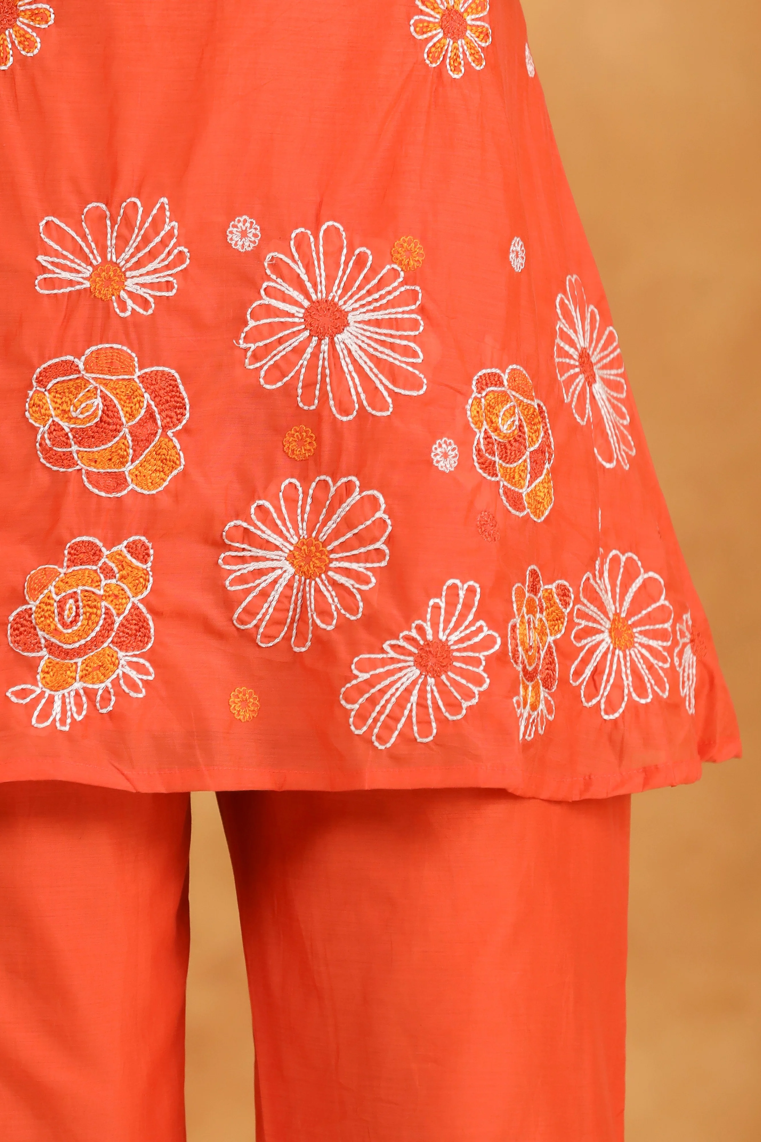 Hardik oranges embroidery co-ord Set - Image 5