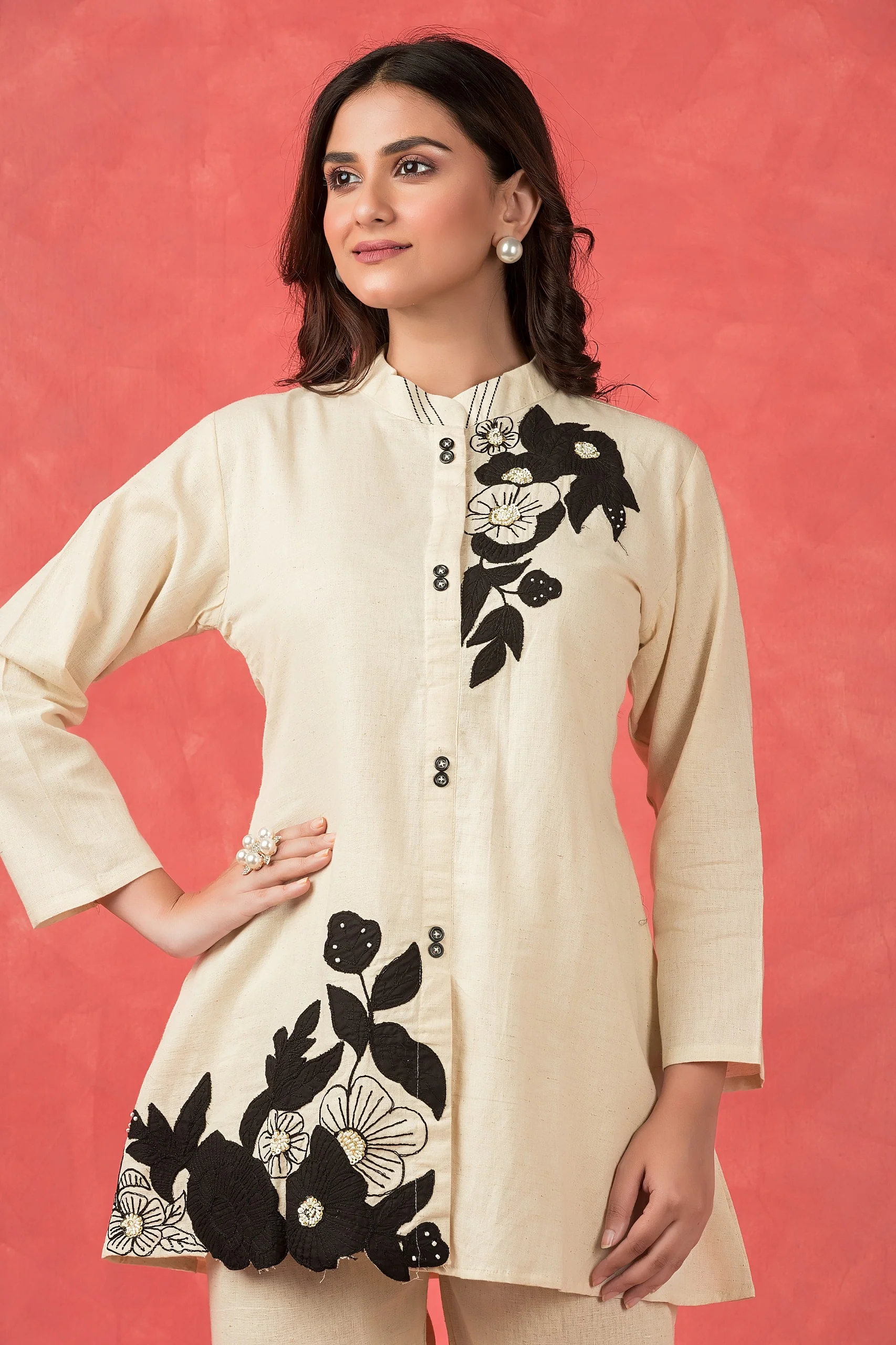 Sabhya Sage Applique Co-ord Set - Image 2