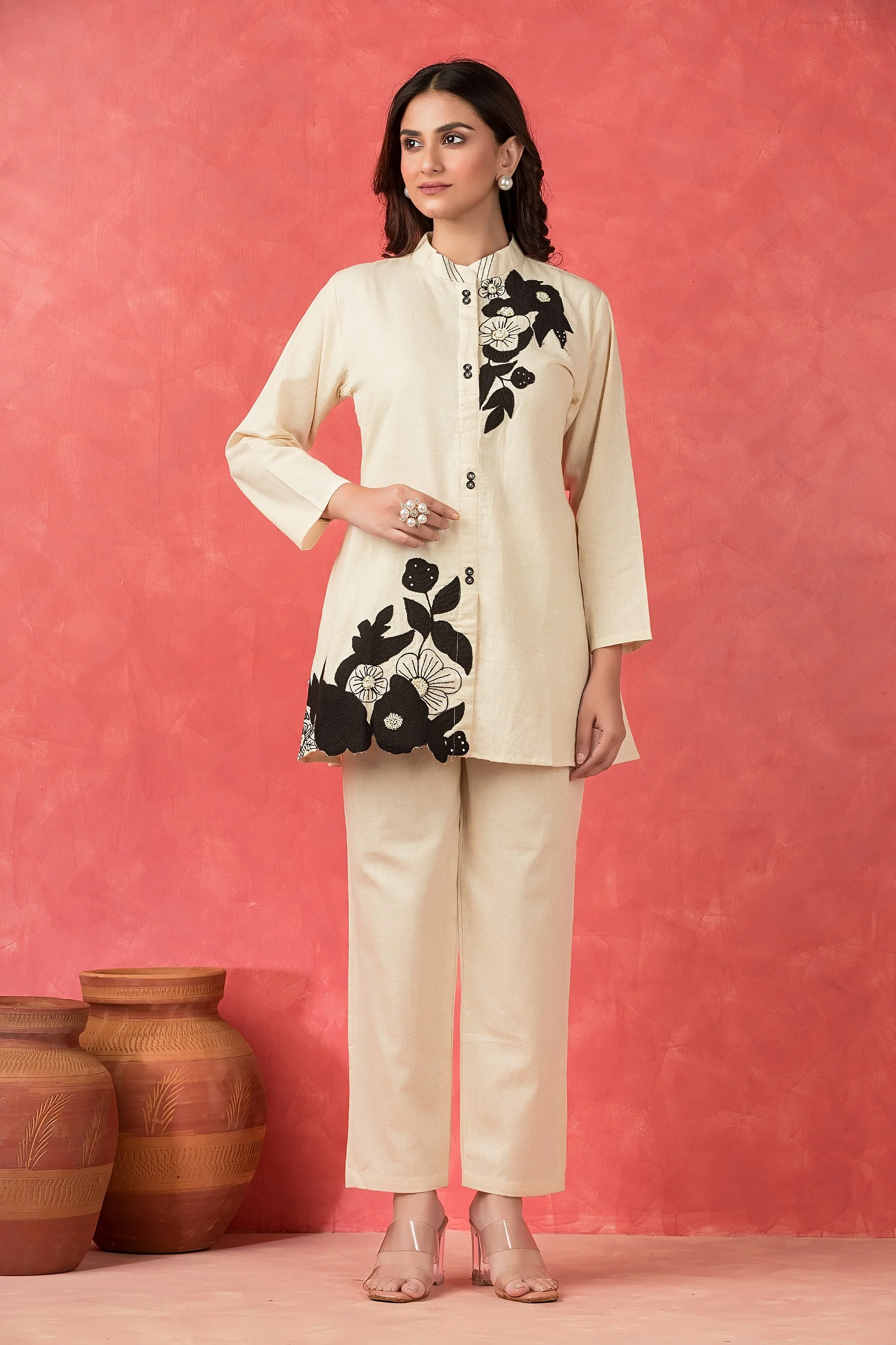 Sabhya Sage Applique Co-ord Set - Image 4