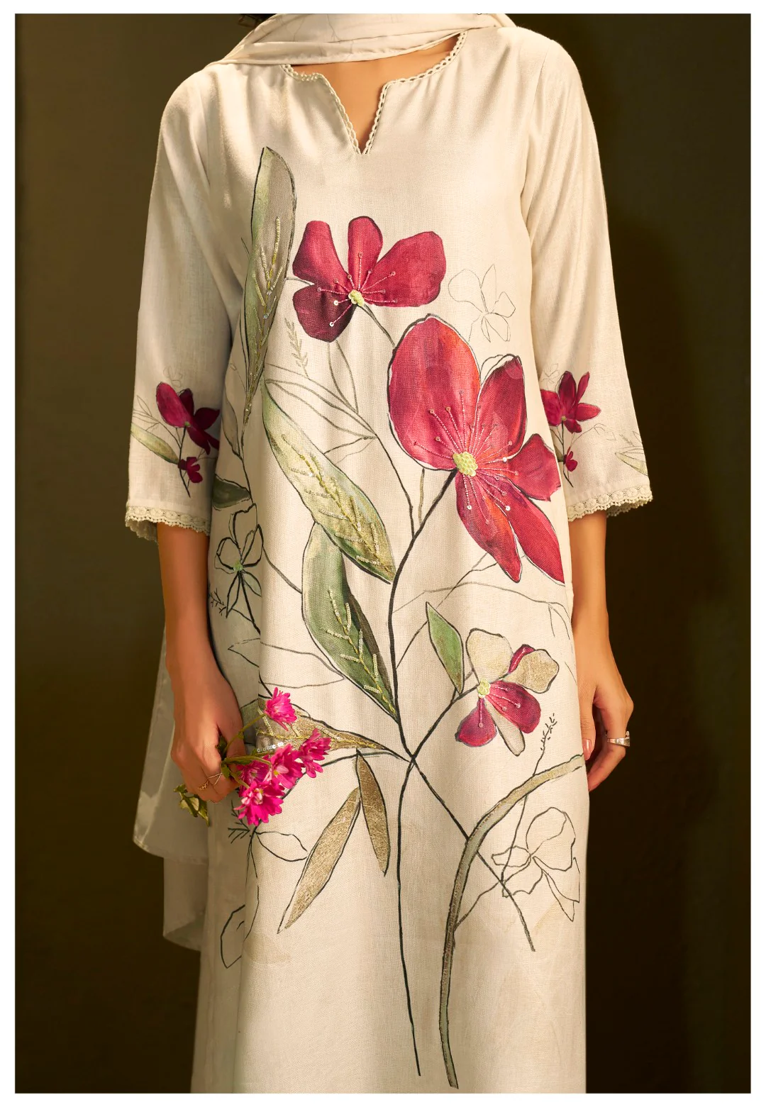 Itrh Rosy linen suit set - Image 4
