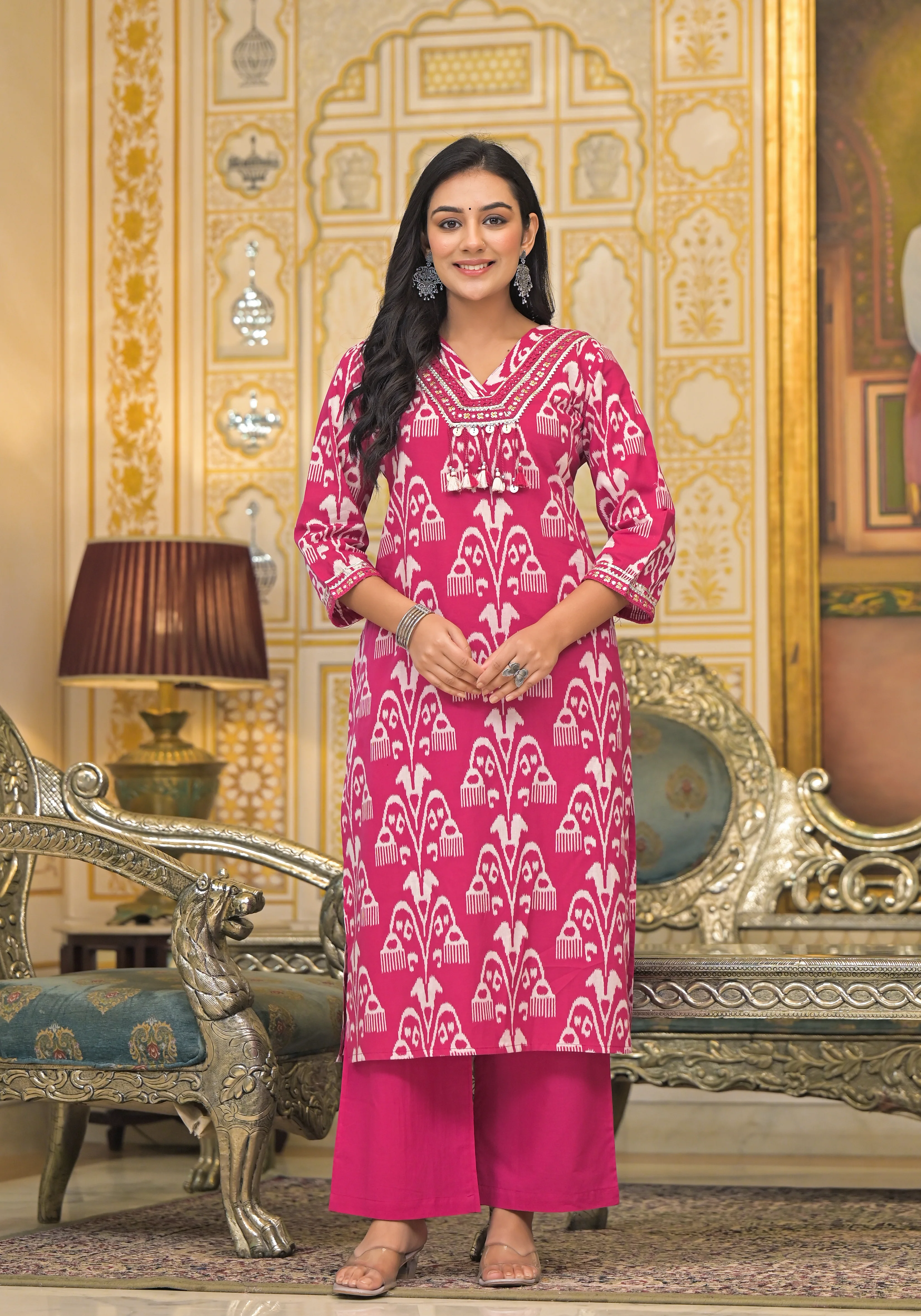 Hiya Rose Cotton Suit set - Image 3