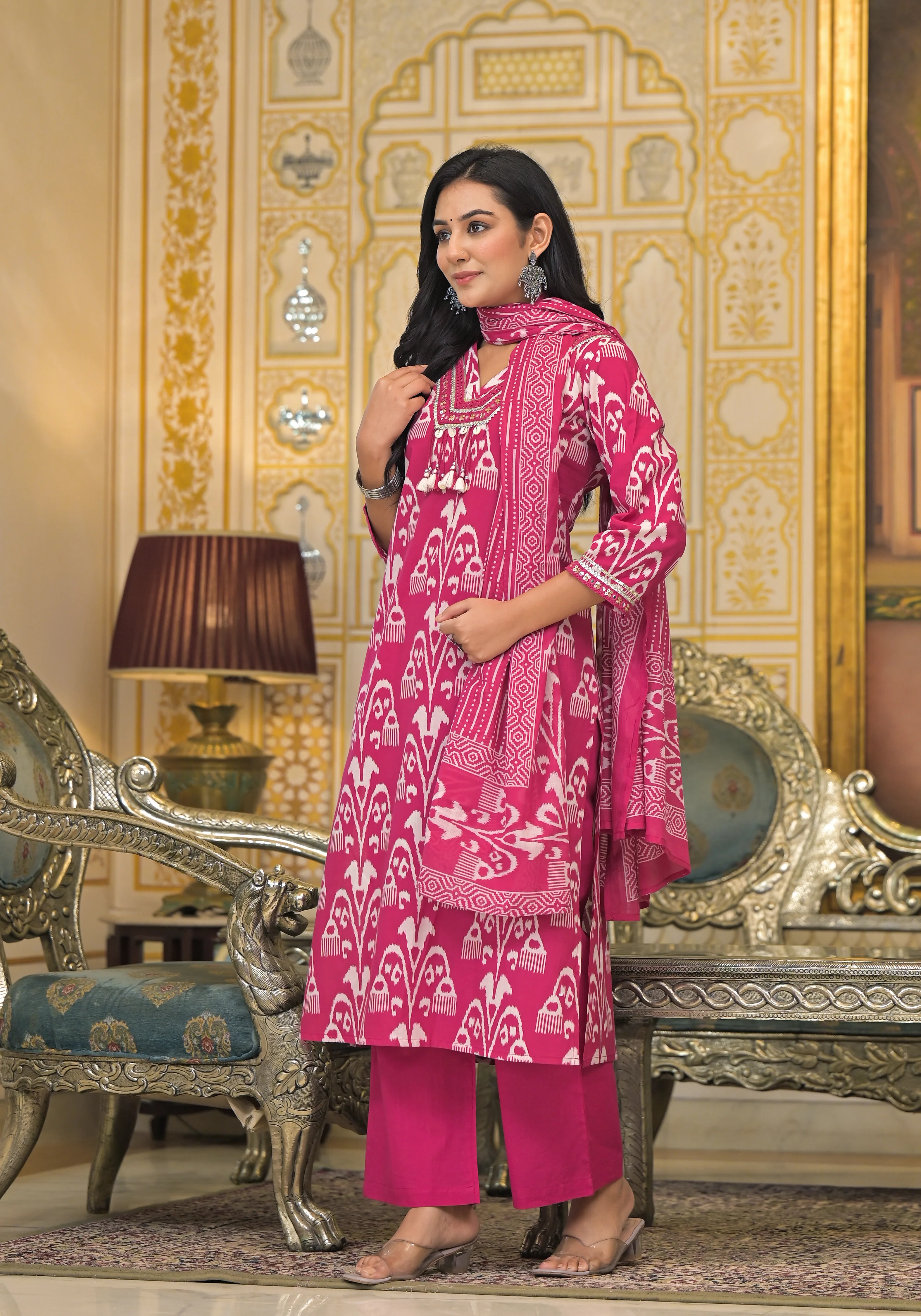 Hiya Rose Cotton Suit set - Image 5