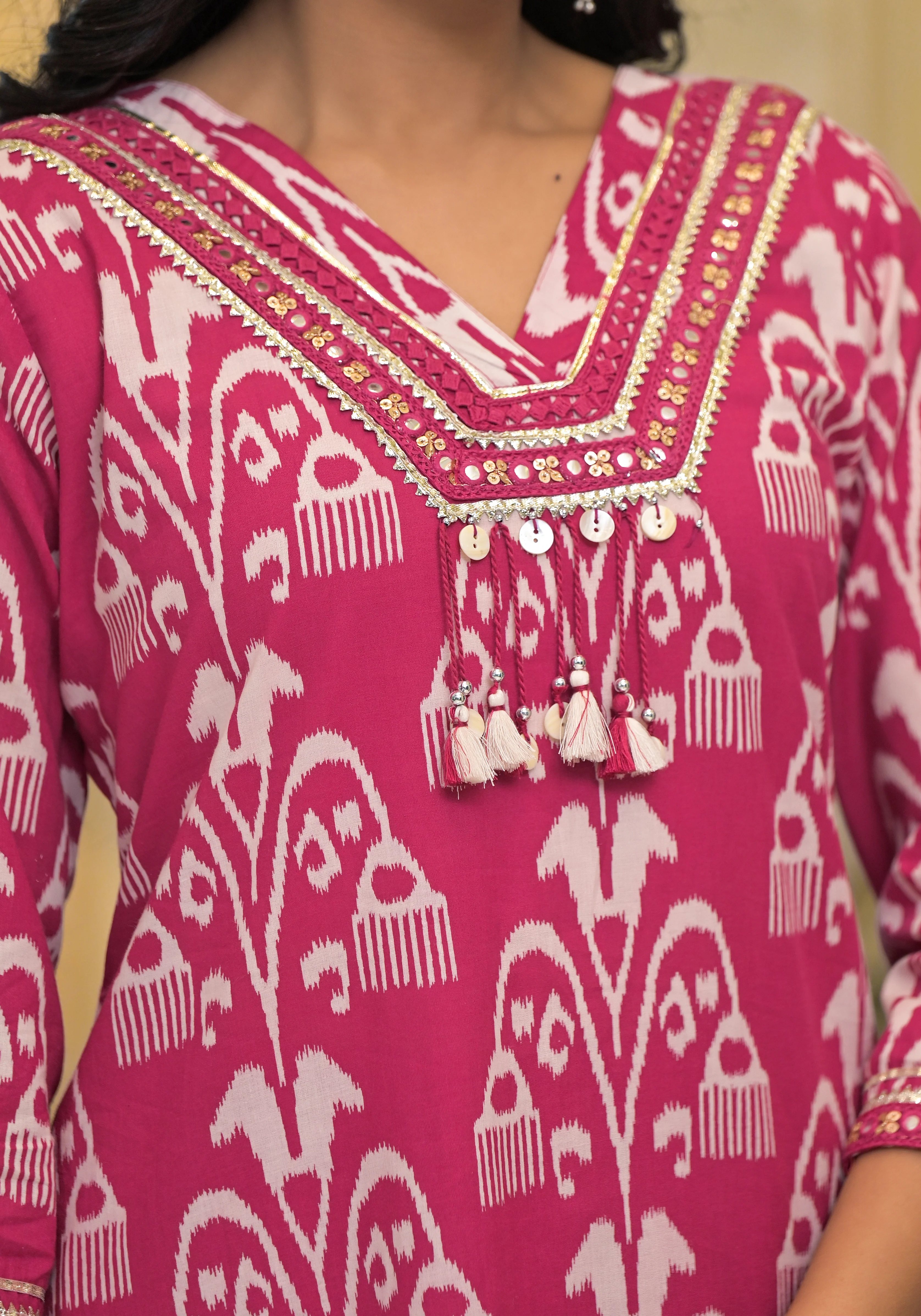 Hiya Rose Cotton Suit set - Image 6