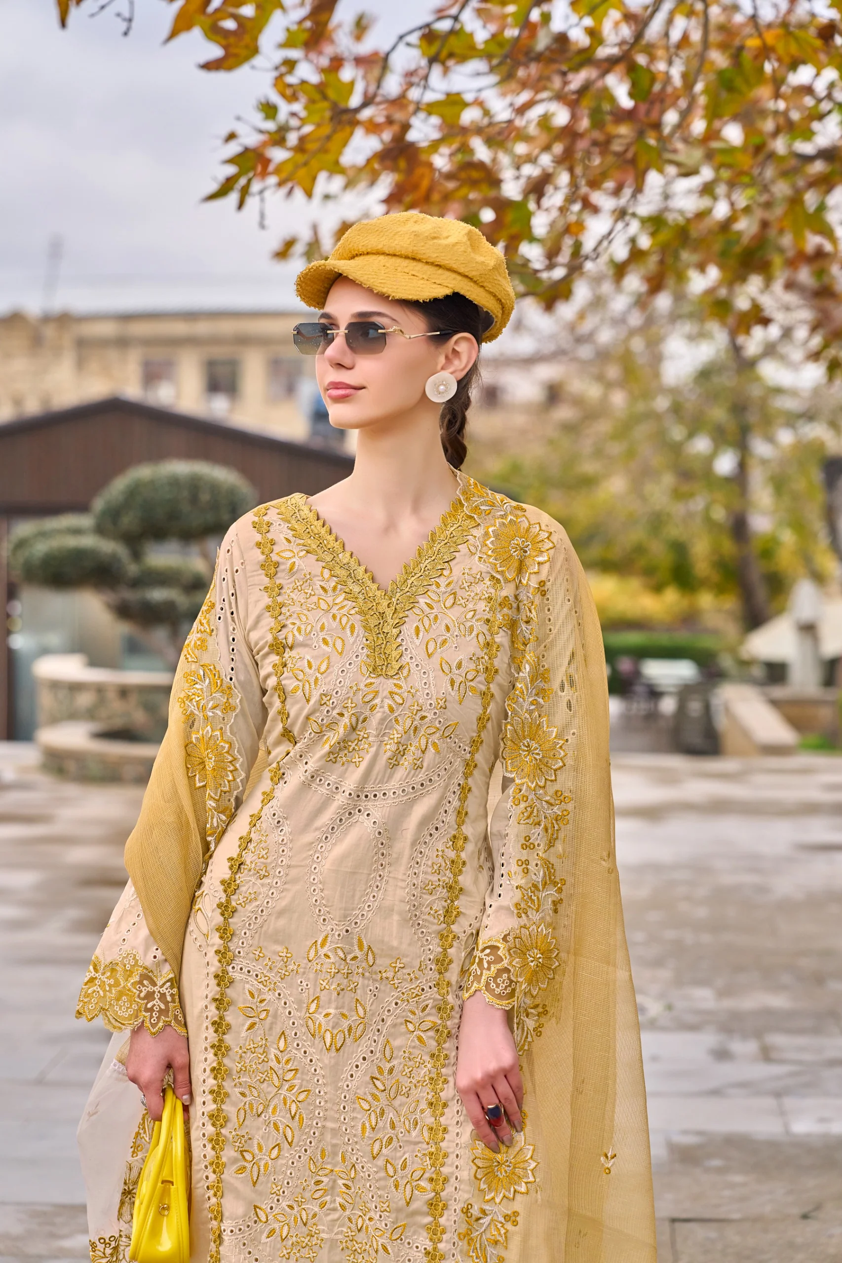 Ayat Basil Full Embroidery Lawn Suit Set - Image 2