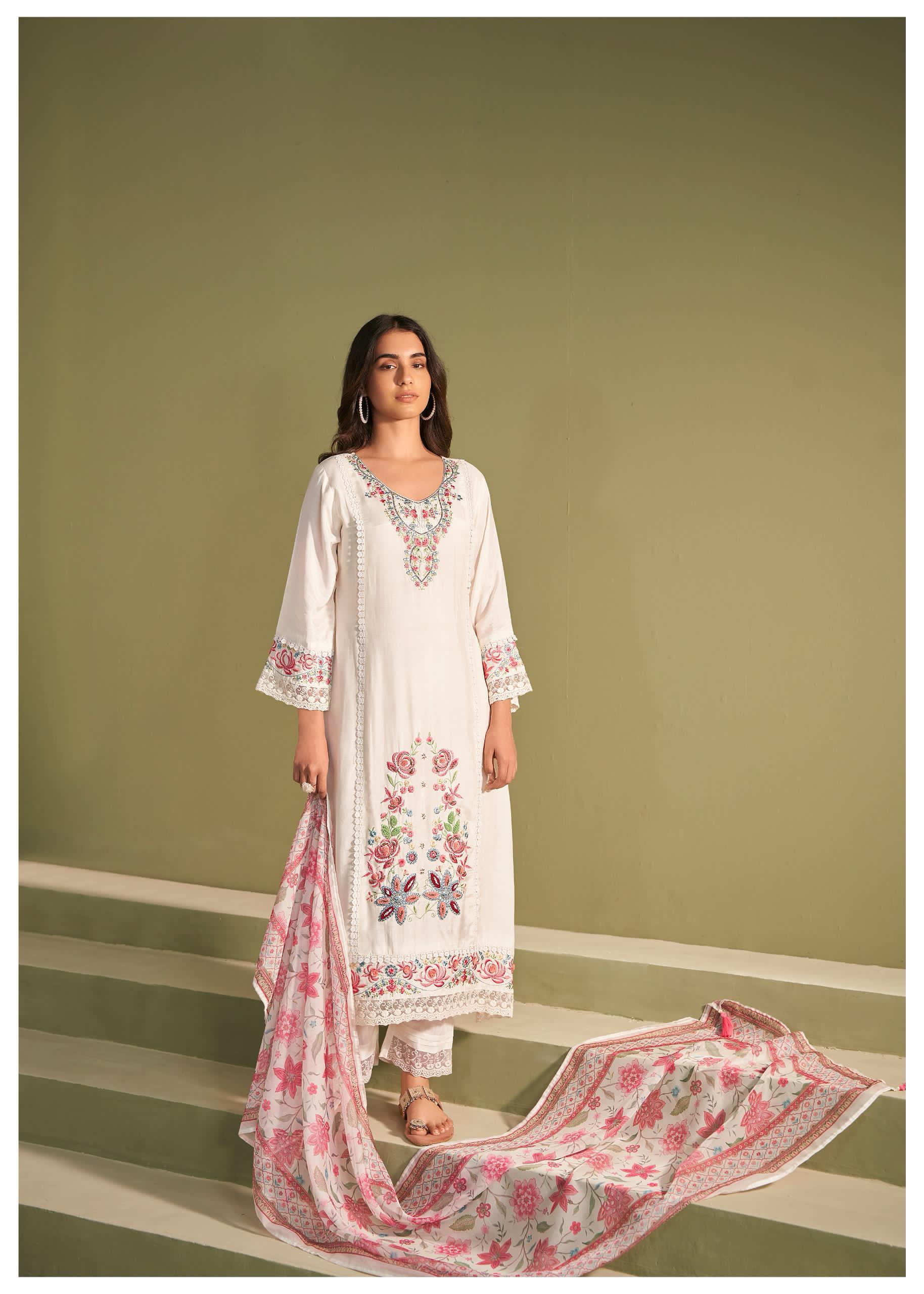 Nadira Misri Embroidered Lawn Suit Set - Image 6