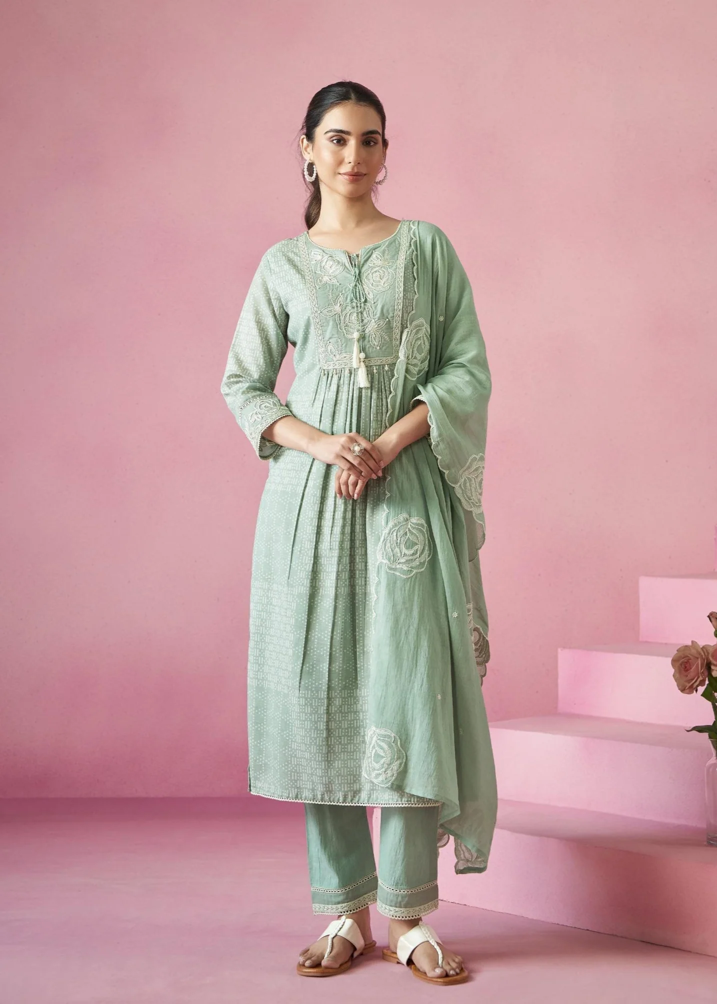 Nadira Laurel Embroidered Lawn Suit Set - Image 3