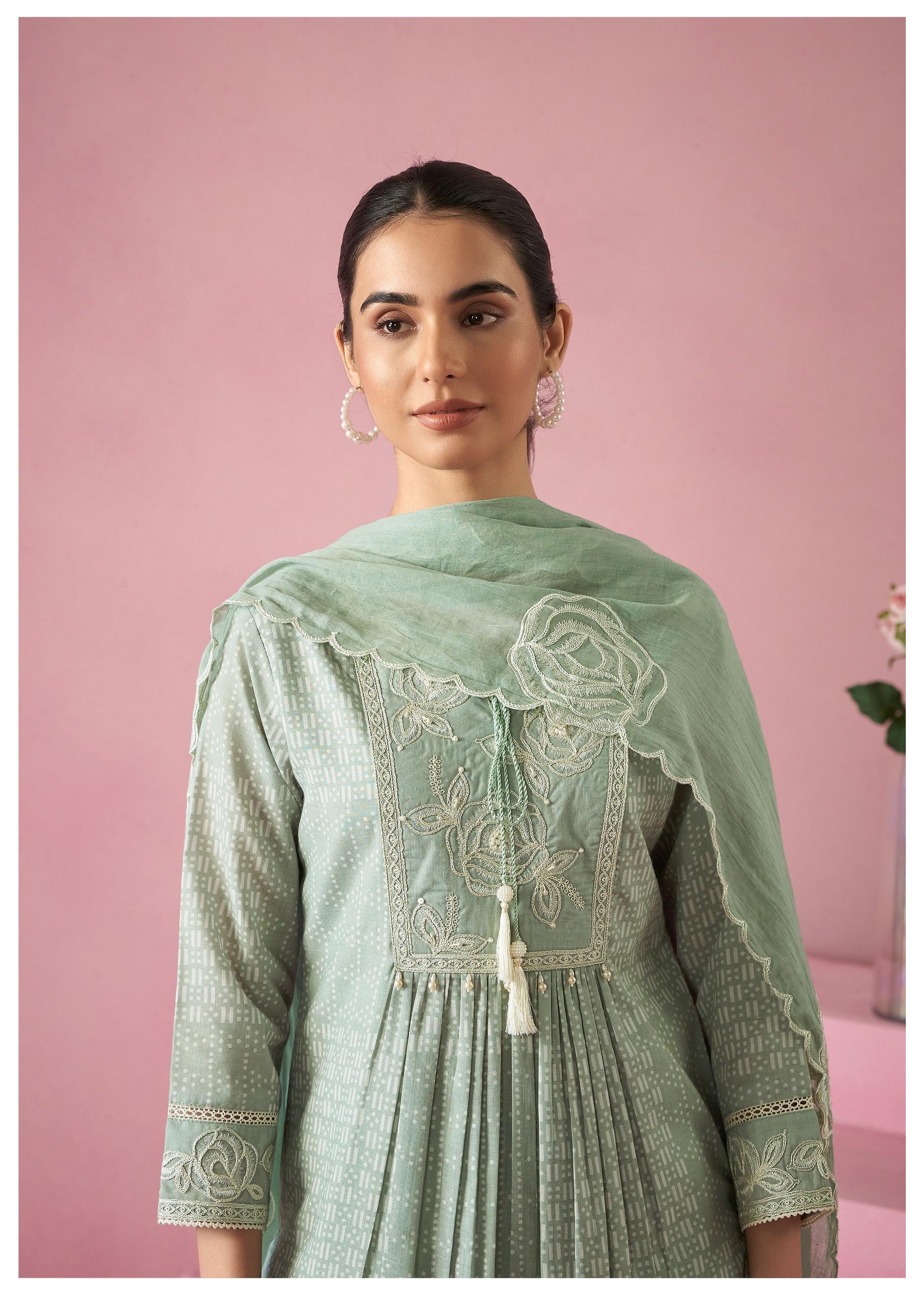 Nadira Laurel Embroidered Lawn Suit Set - Image 5