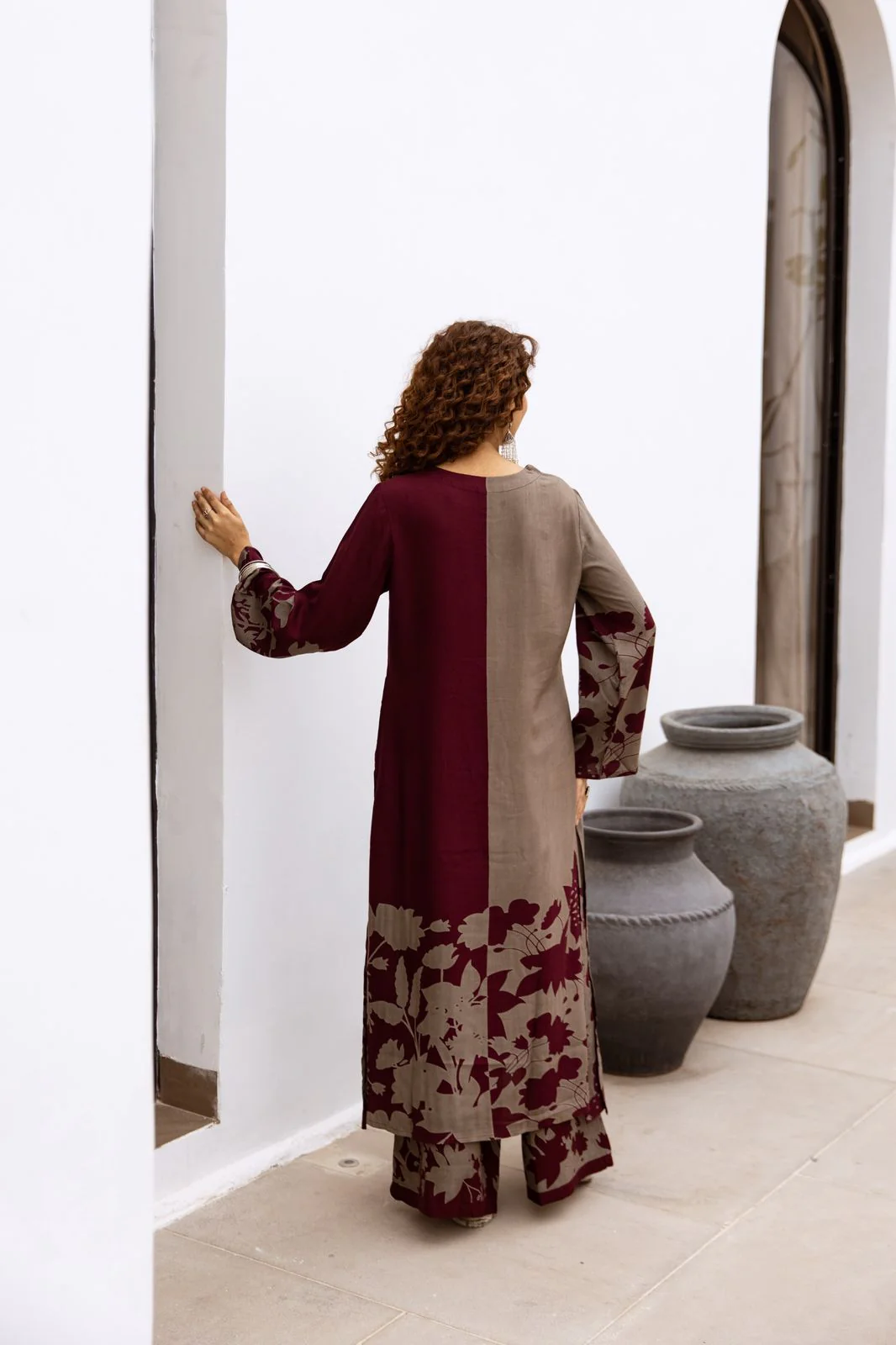 Bakul Mulberry Printed Kurta Pant Set - Image 3