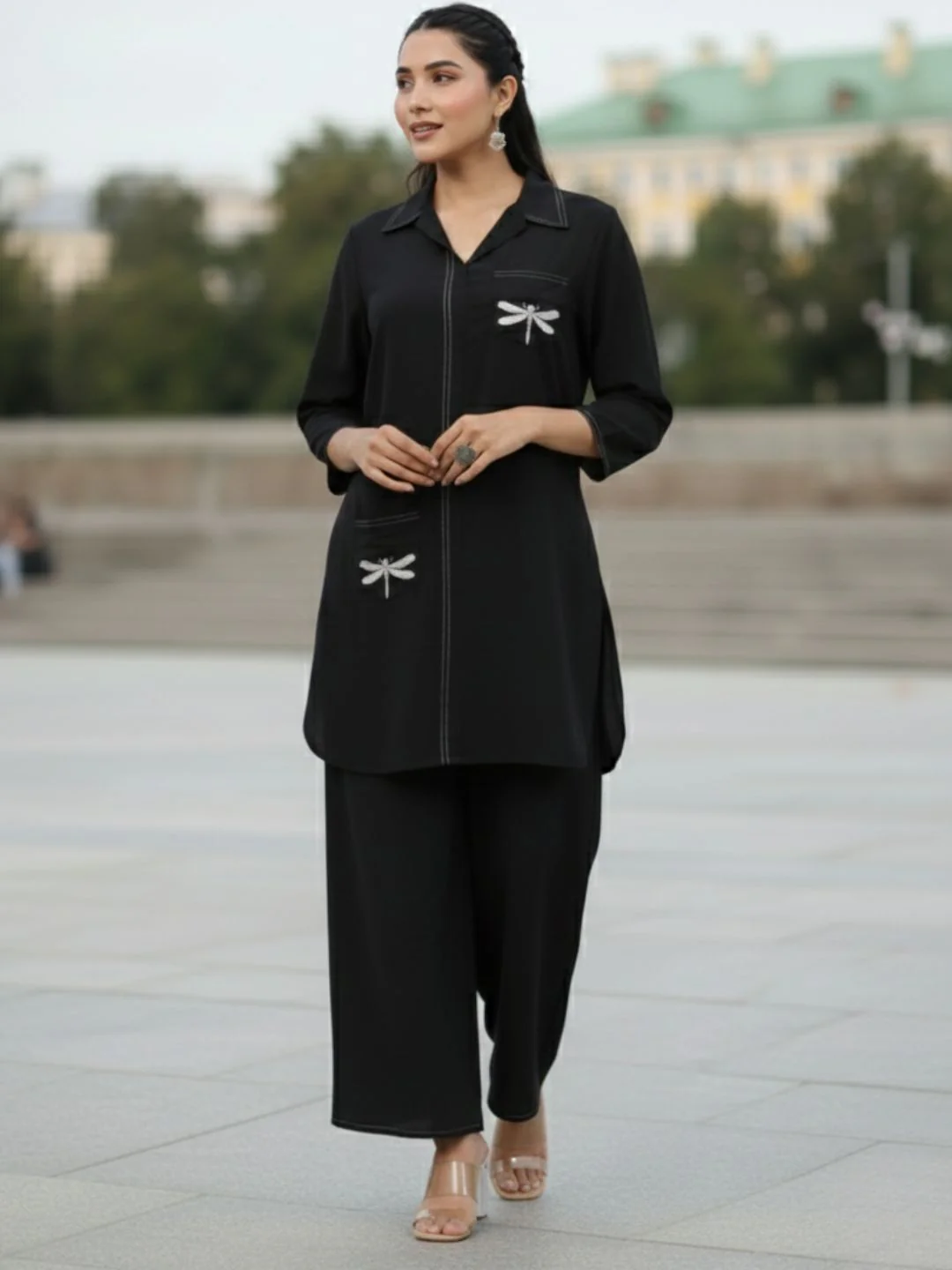 Jayti onyx Butterfly Cotton Co-ord Set - Image 12