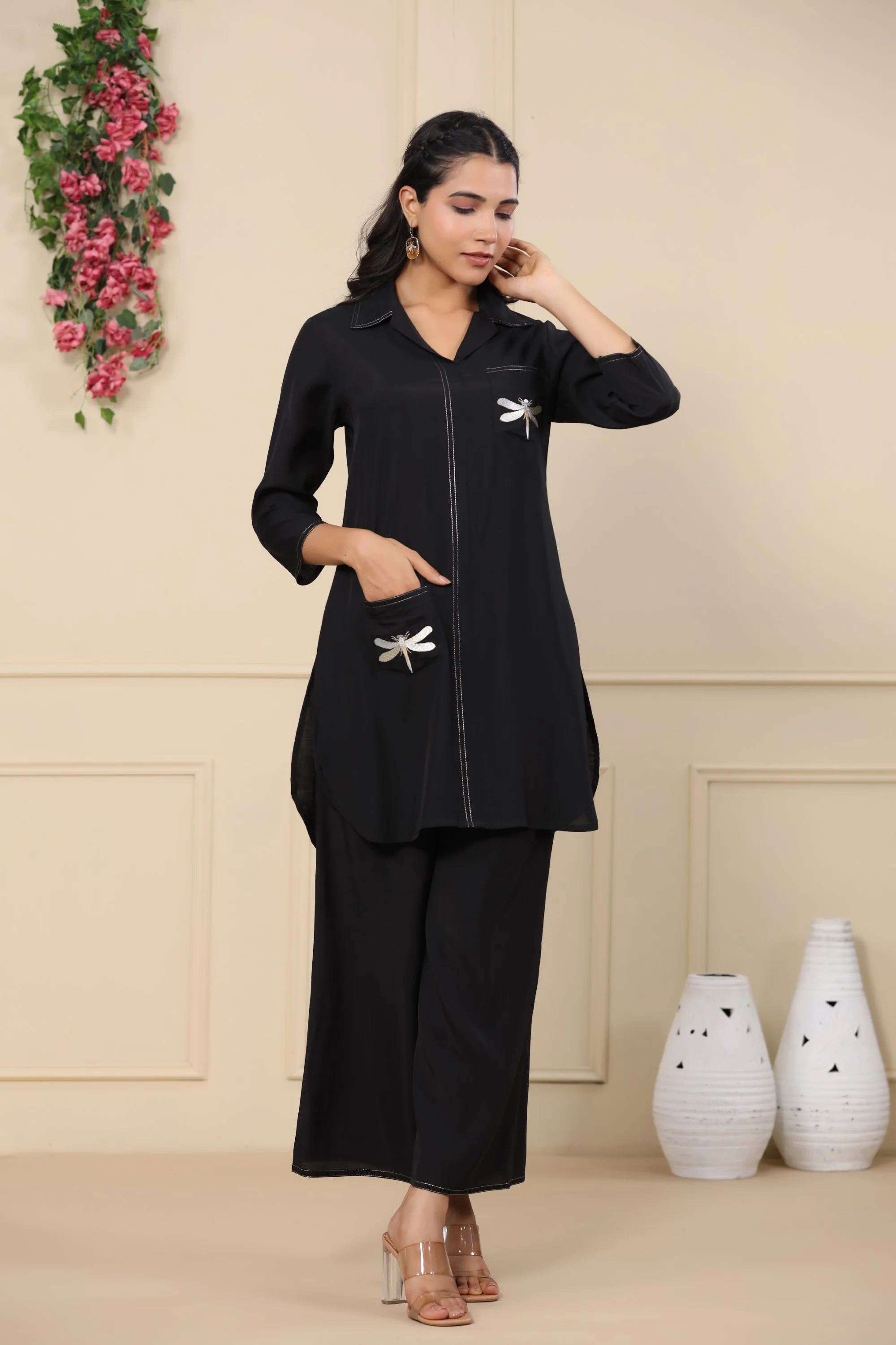 Jayti onyx Butterfly Cotton Co-ord Set - Image 15