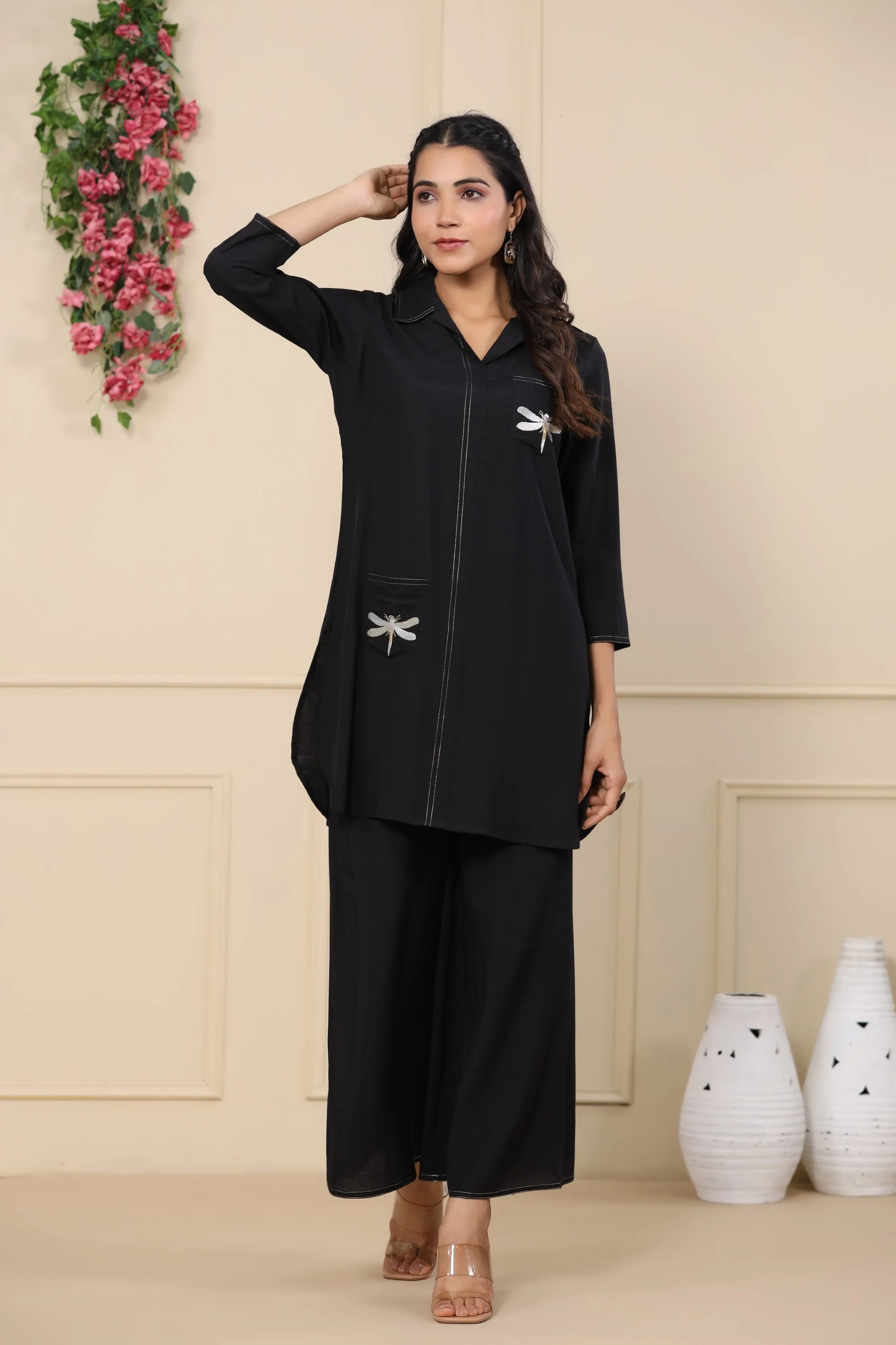 Jayti onyx Butterfly Cotton Co-ord Set - Image 17