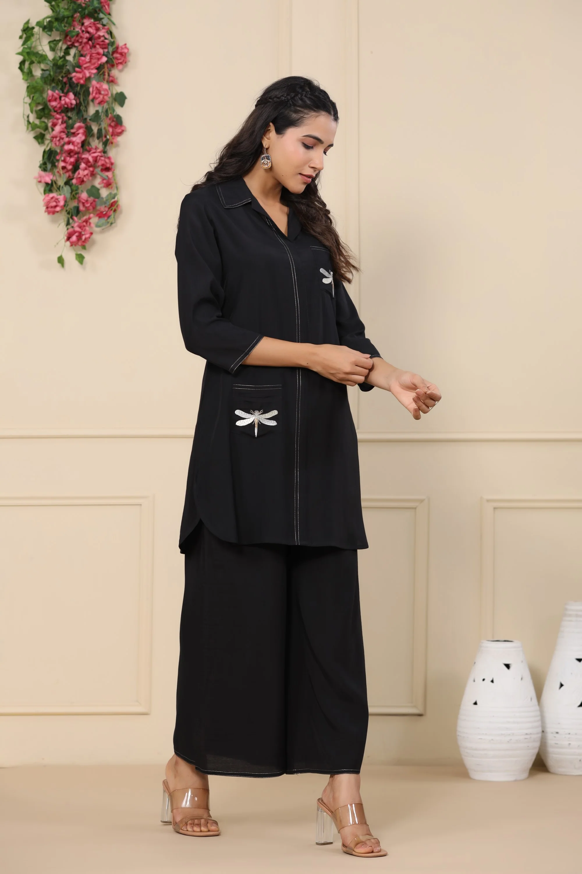 Jayti onyx Butterfly Cotton Co-ord Set - Image 18