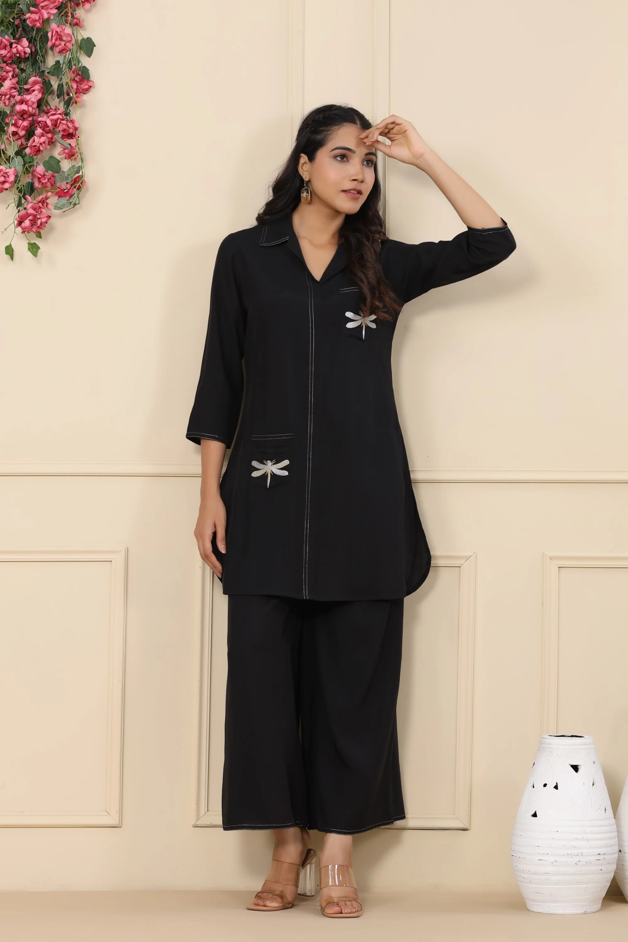 Jayti onyx Butterfly Cotton Co-ord Set - Image 20