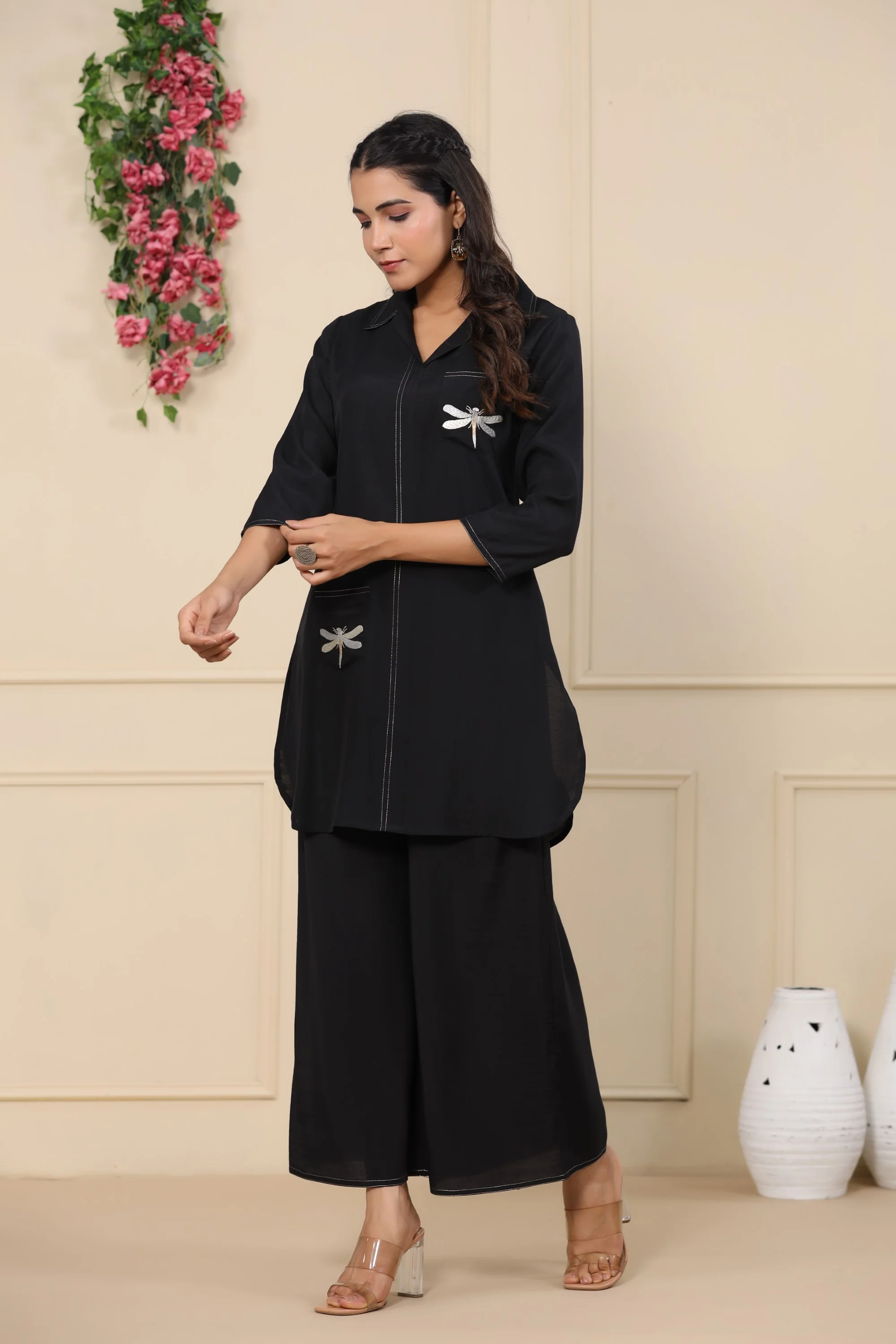 Jayti onyx Butterfly Cotton Co-ord Set - Image 21
