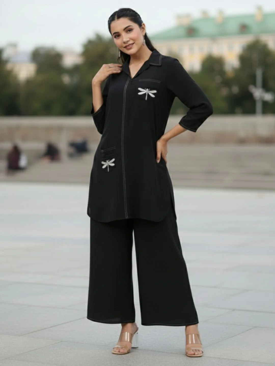 Jayti onyx Butterfly Cotton Co-ord Set - Image 7