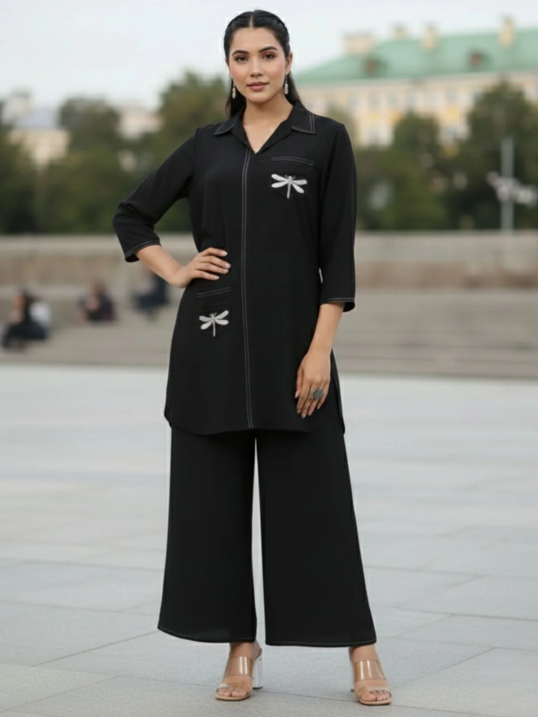 Jayti onyx Butterfly Cotton Co-ord Set - Image 9