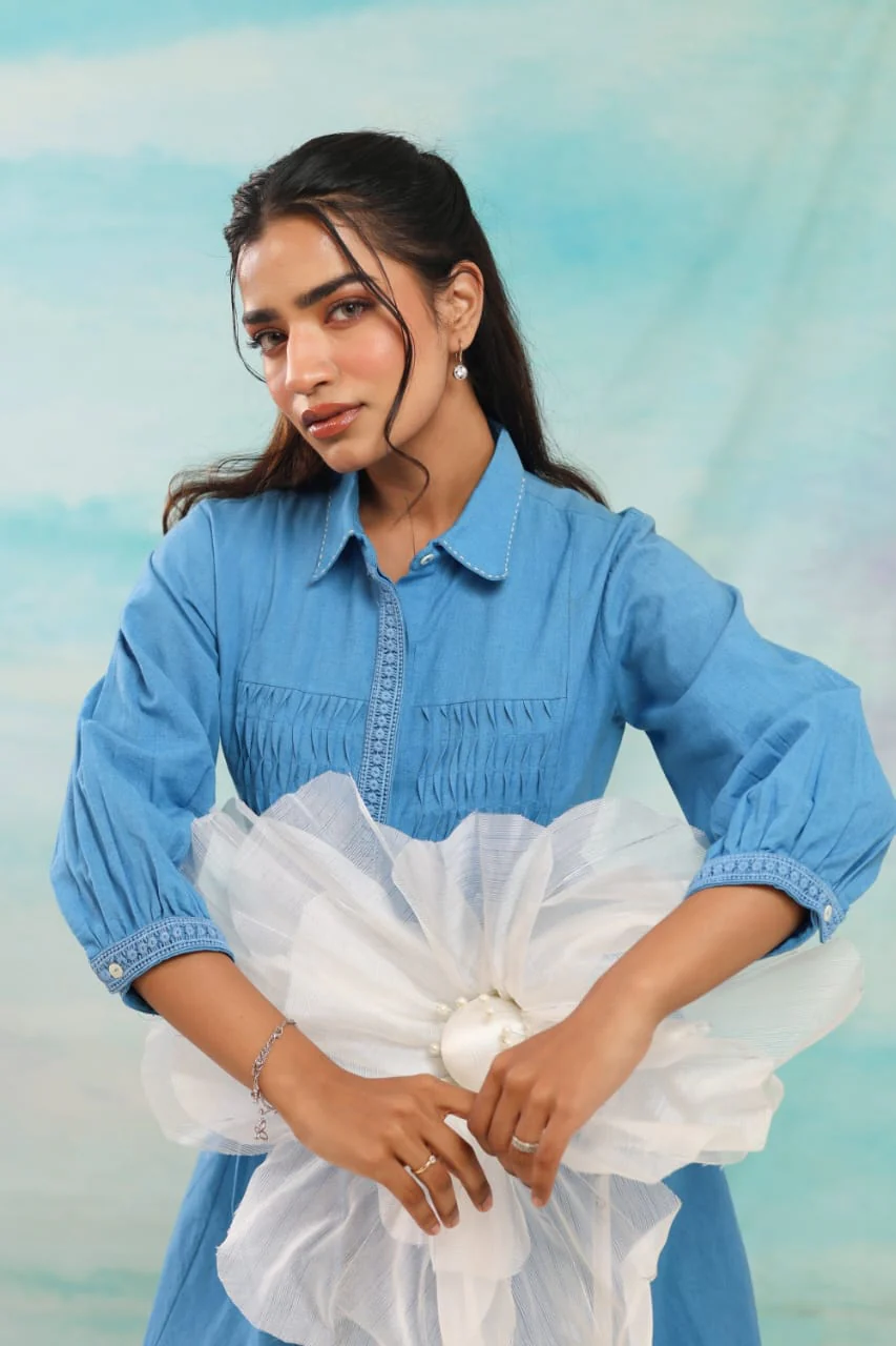 Purna Seabreeze Cotton Dress - Image 2