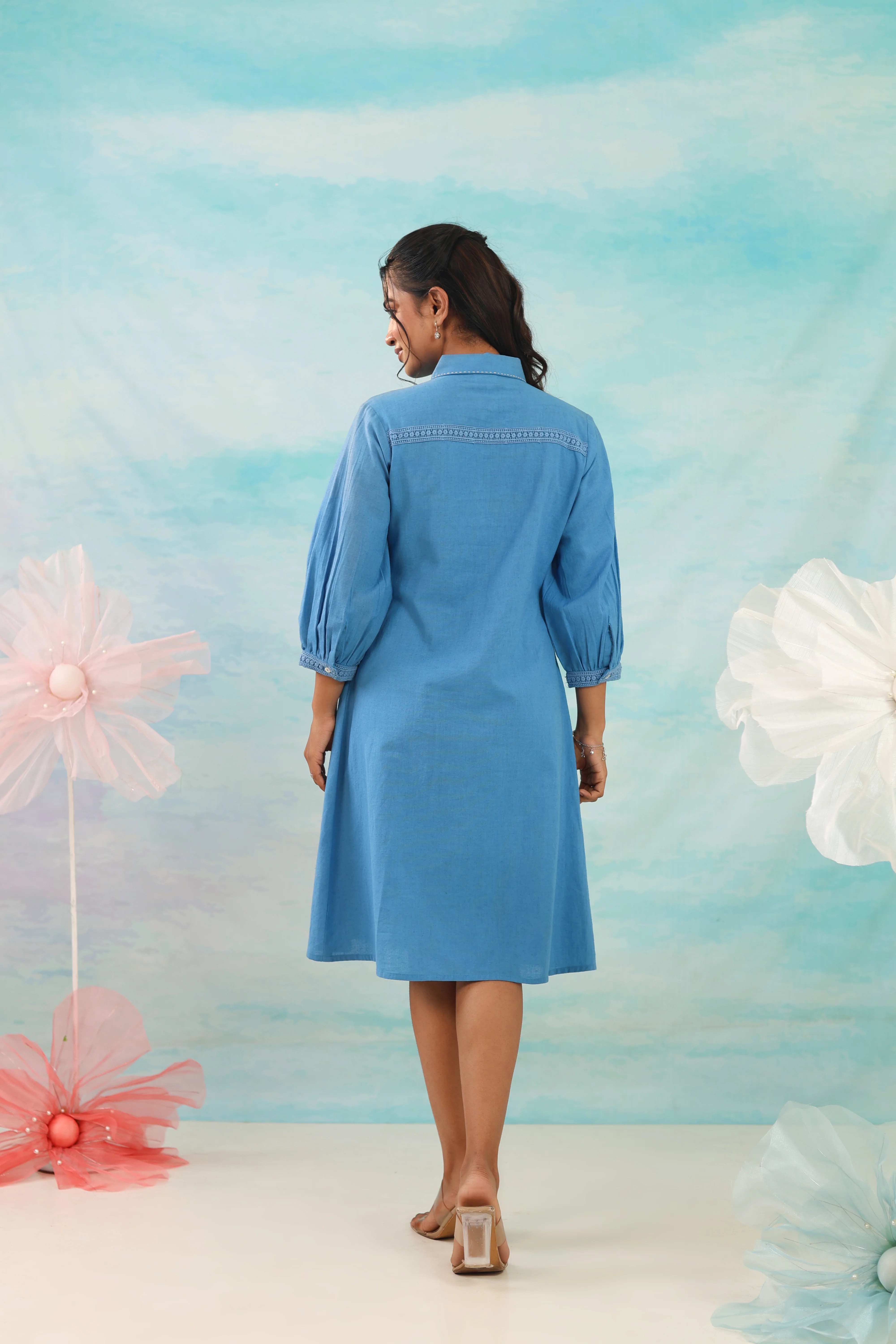 Purna Seabreeze Cotton Dress - Image 3