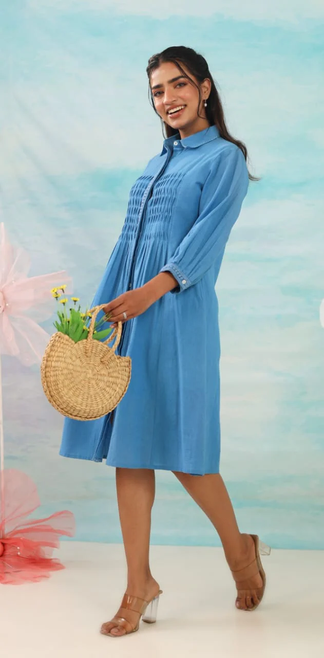 Purna Seabreeze Cotton Dress - Image 4