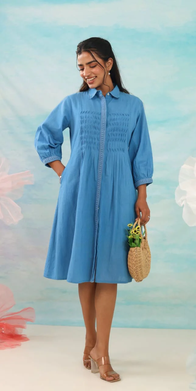 Purna Seabreeze Cotton Dress - Image 6