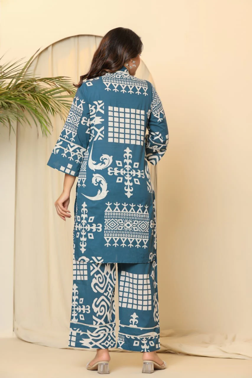 Hardik Hibis Printed Co-ord Set - Image 3