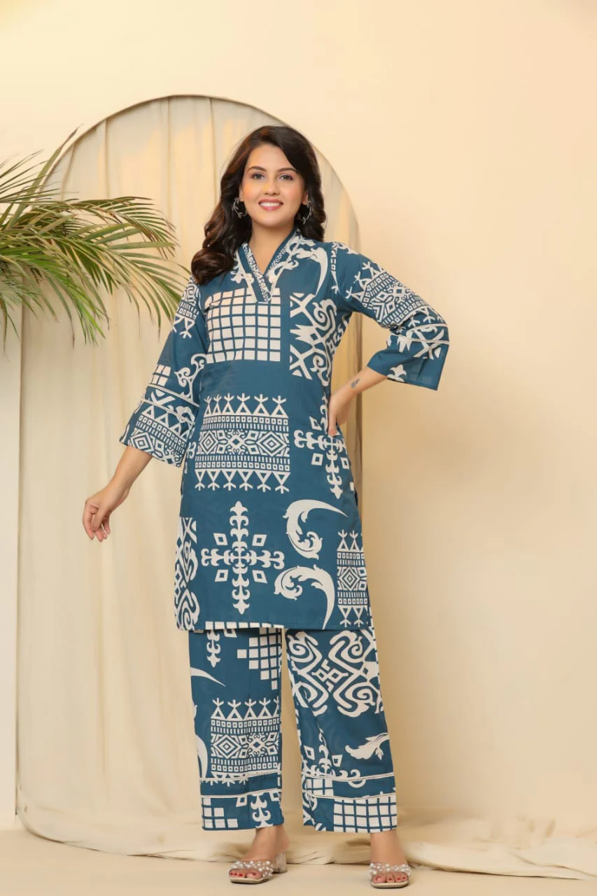Hardik Hibis Printed Co-ord Set - Image 4