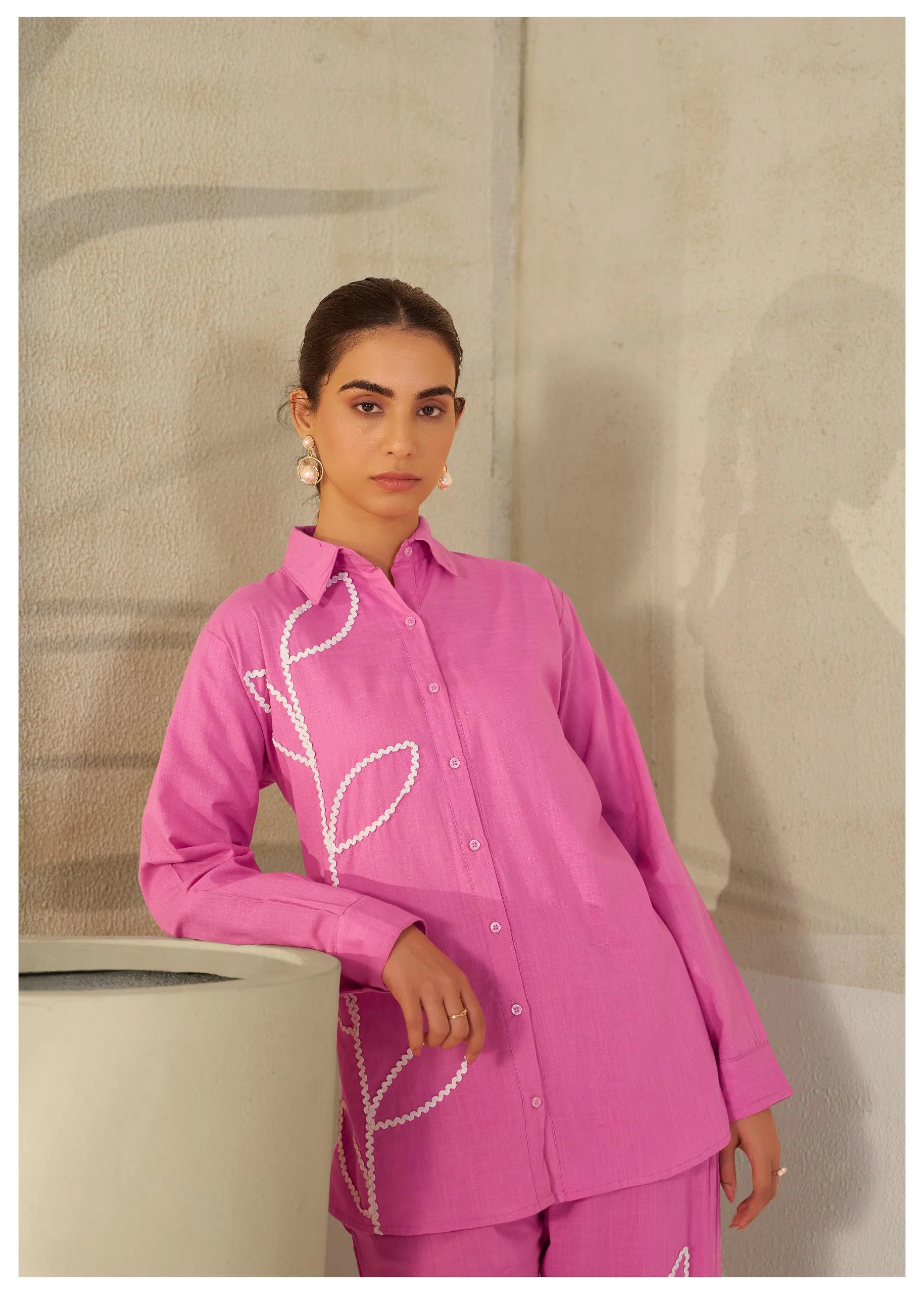 Hardik punch Embroidered Cotton co-ord set - Image 2