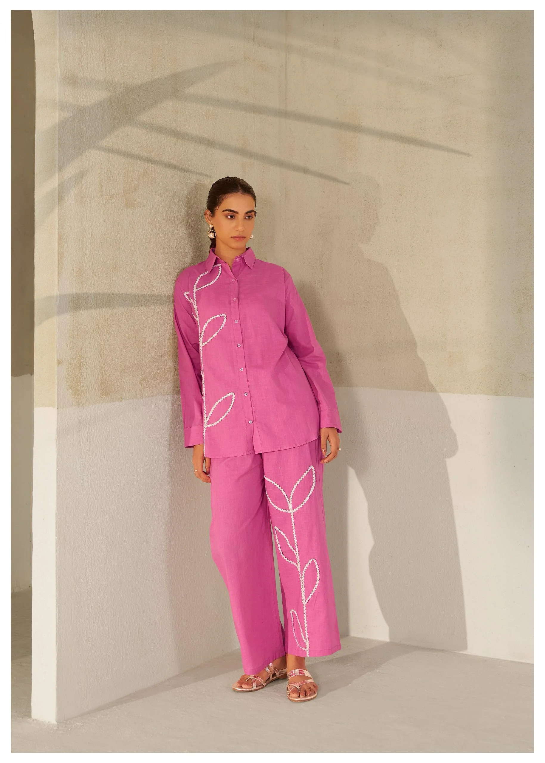 Hardik punch Embroidered Cotton co-ord set - Image 3