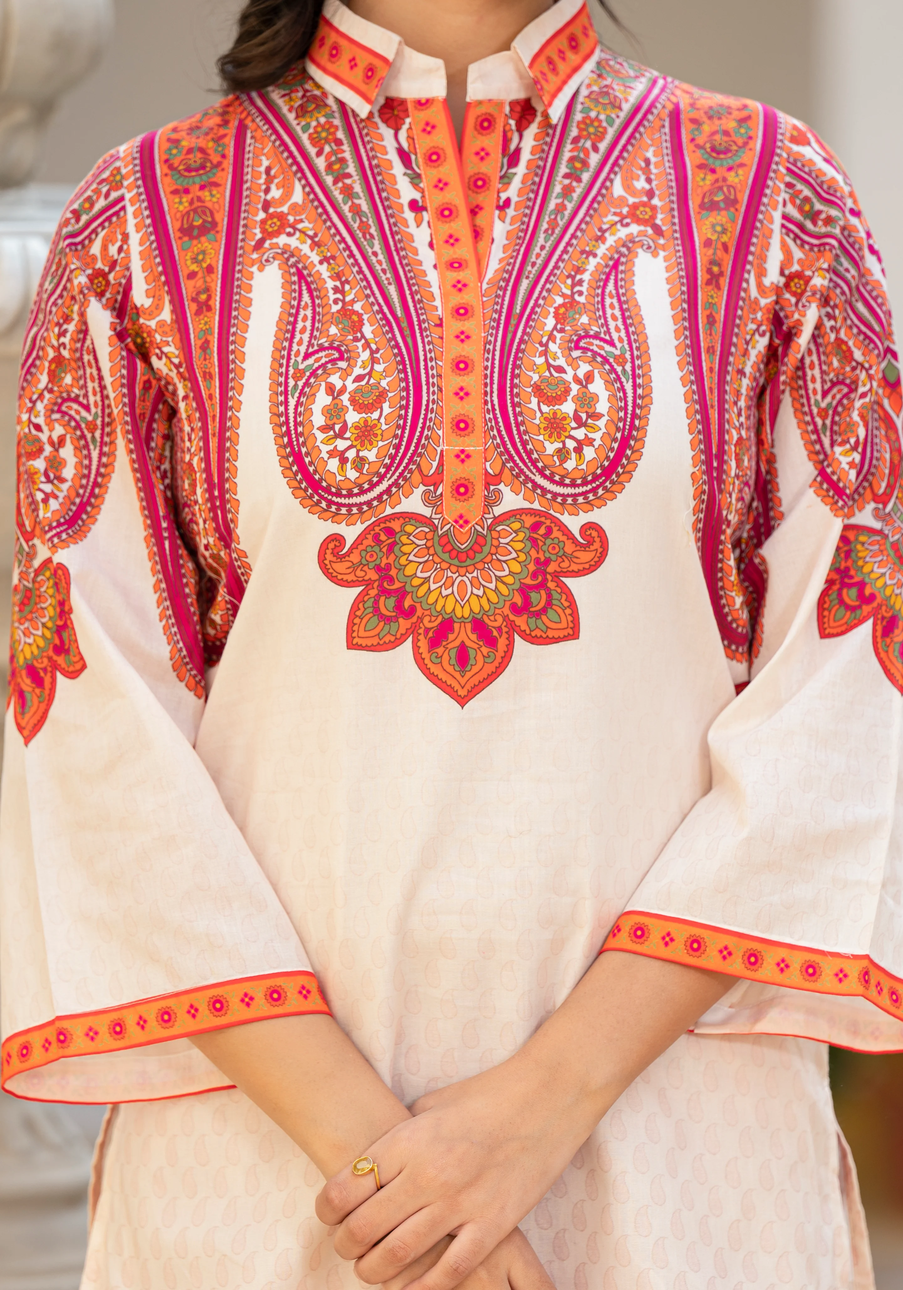 Bhakti Crimson Cotton Co-ord Set - Image 5