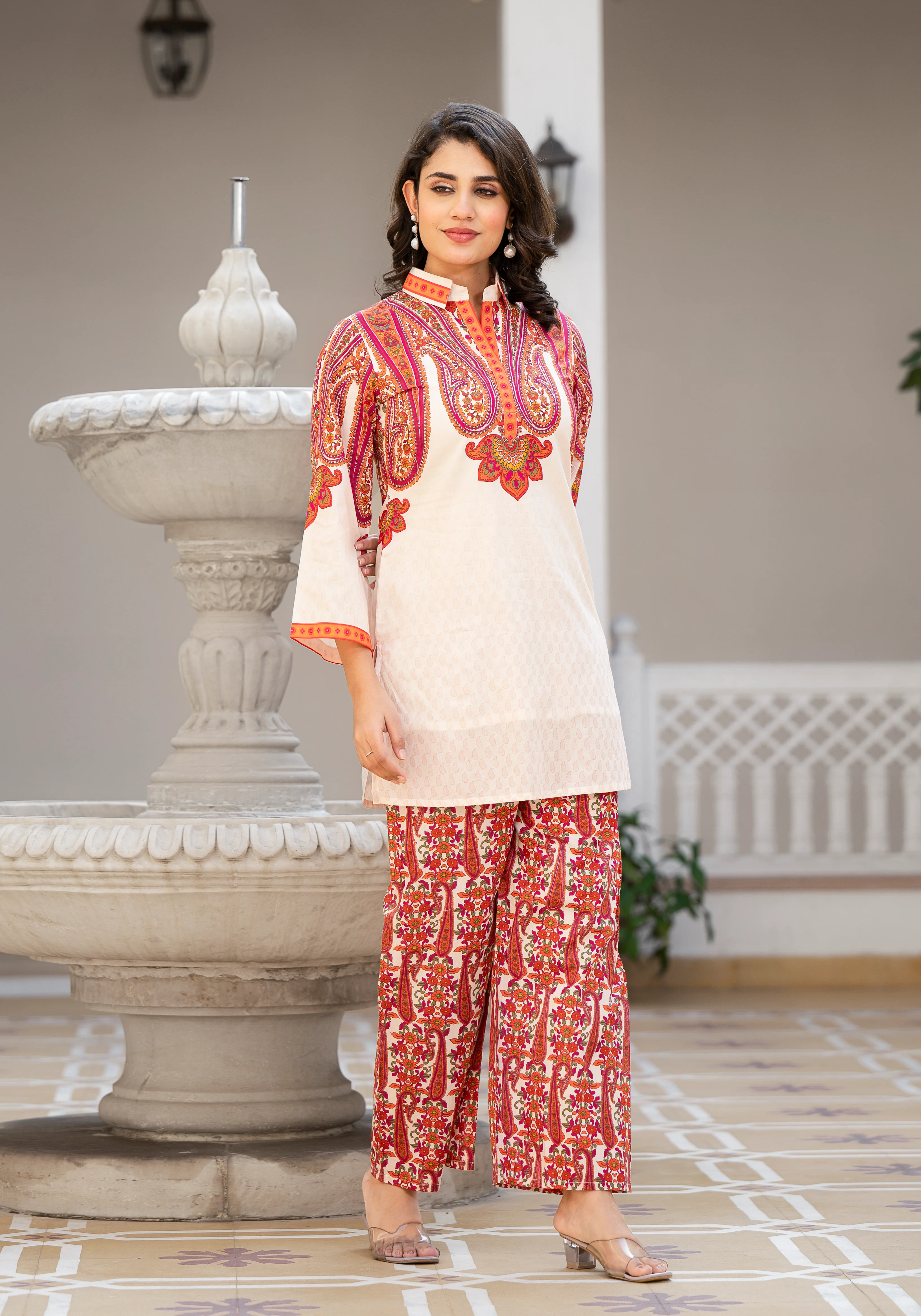 Bhakti Crimson Cotton Co-ord Set - Image 6