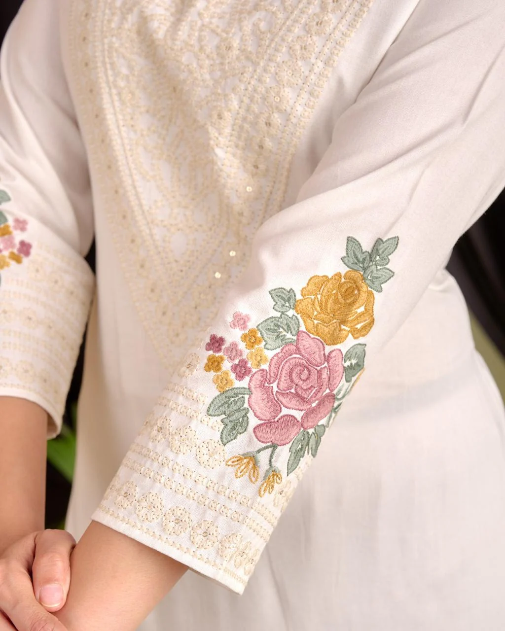 Rajhans frost embroidery Cotton Kurti - Image 5