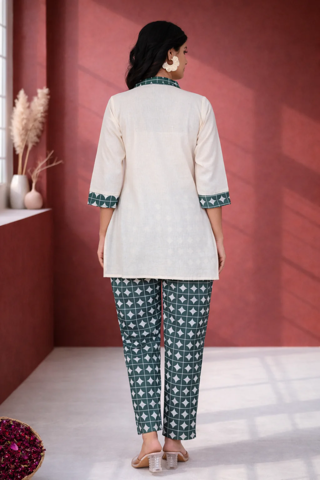 Vibha Peacock Printed Co-ord Set - Image 10