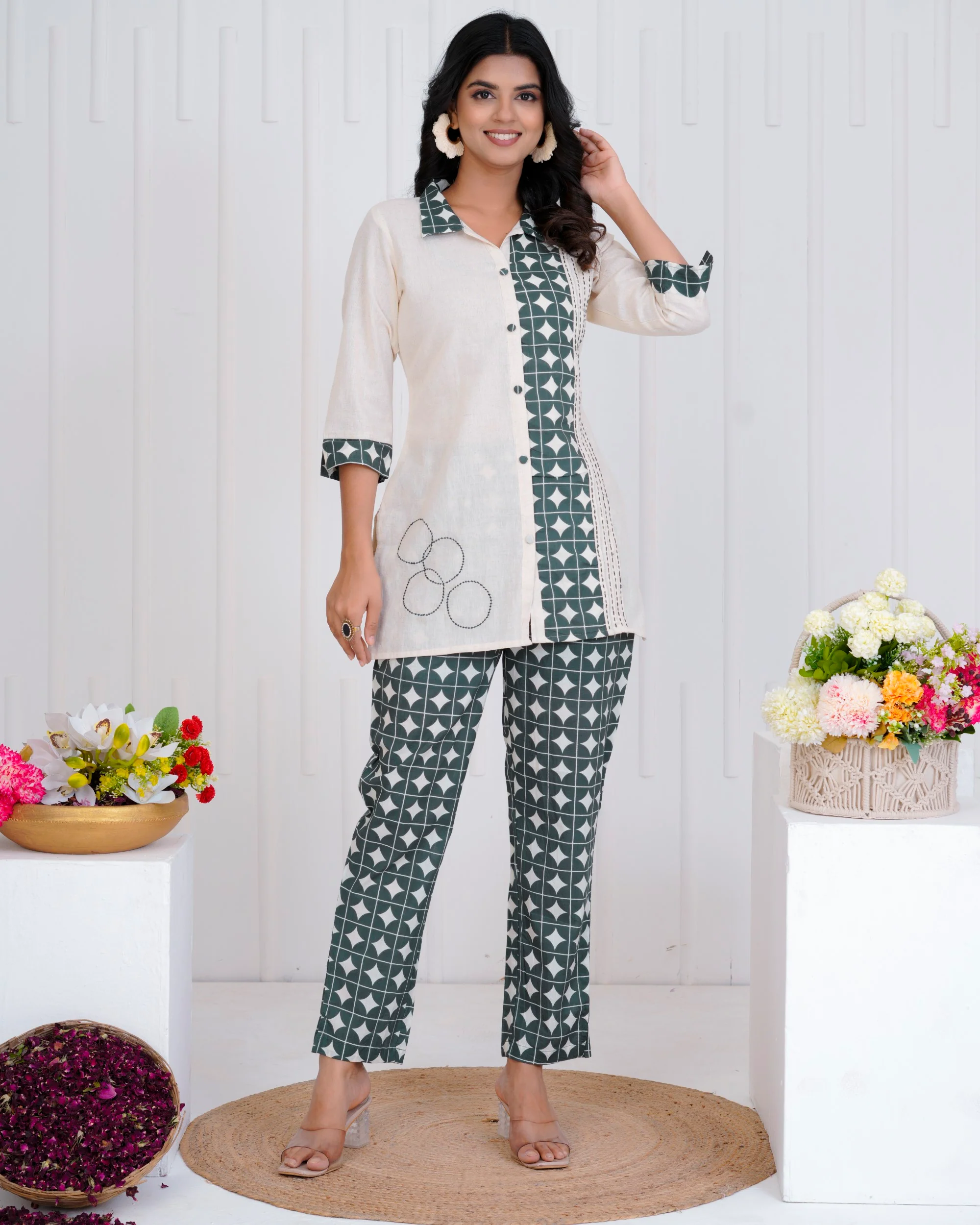 Vibha Peacock Printed Co-ord Set - Image 16