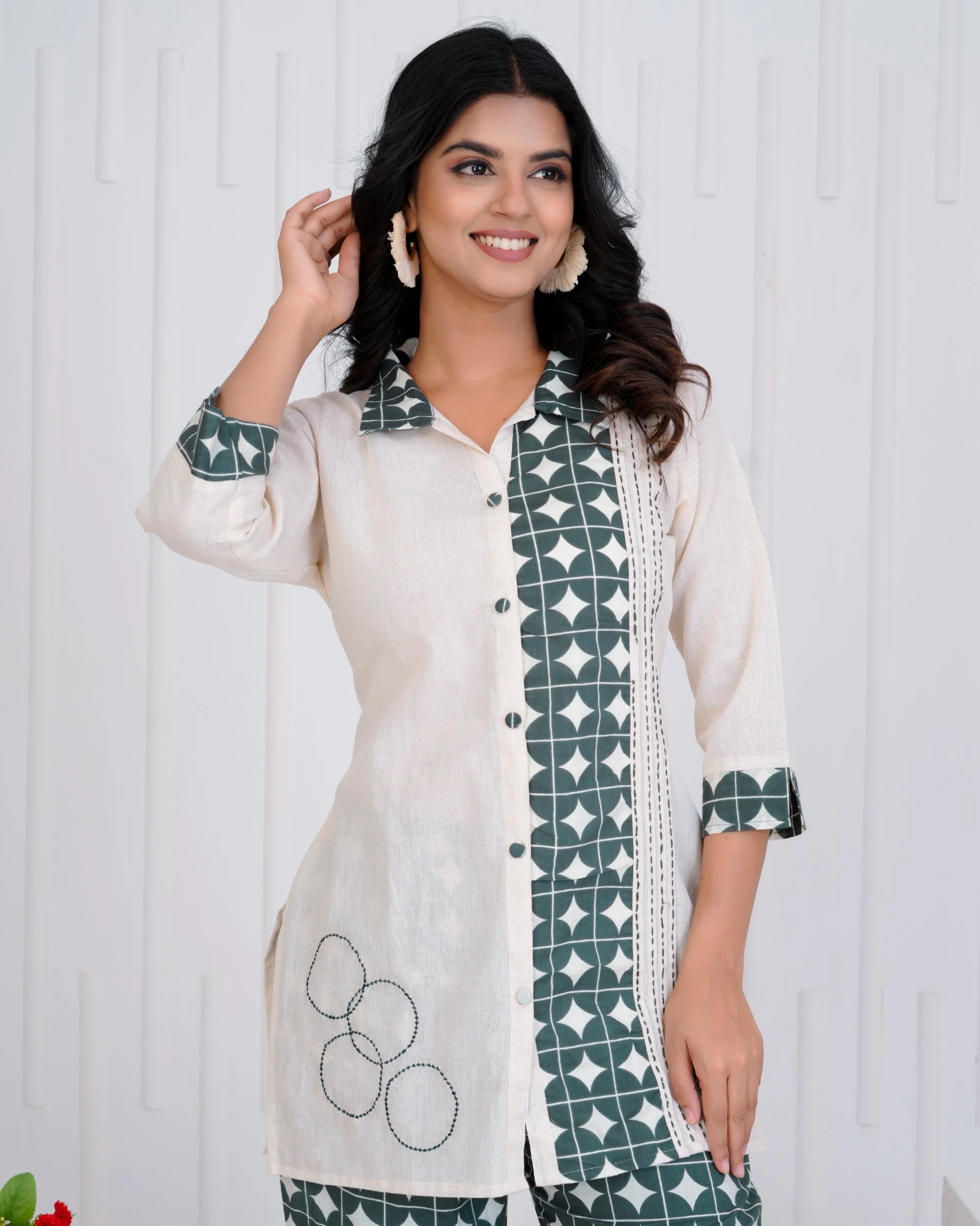 Vibha Peacock Printed Co-ord Set - Image 21