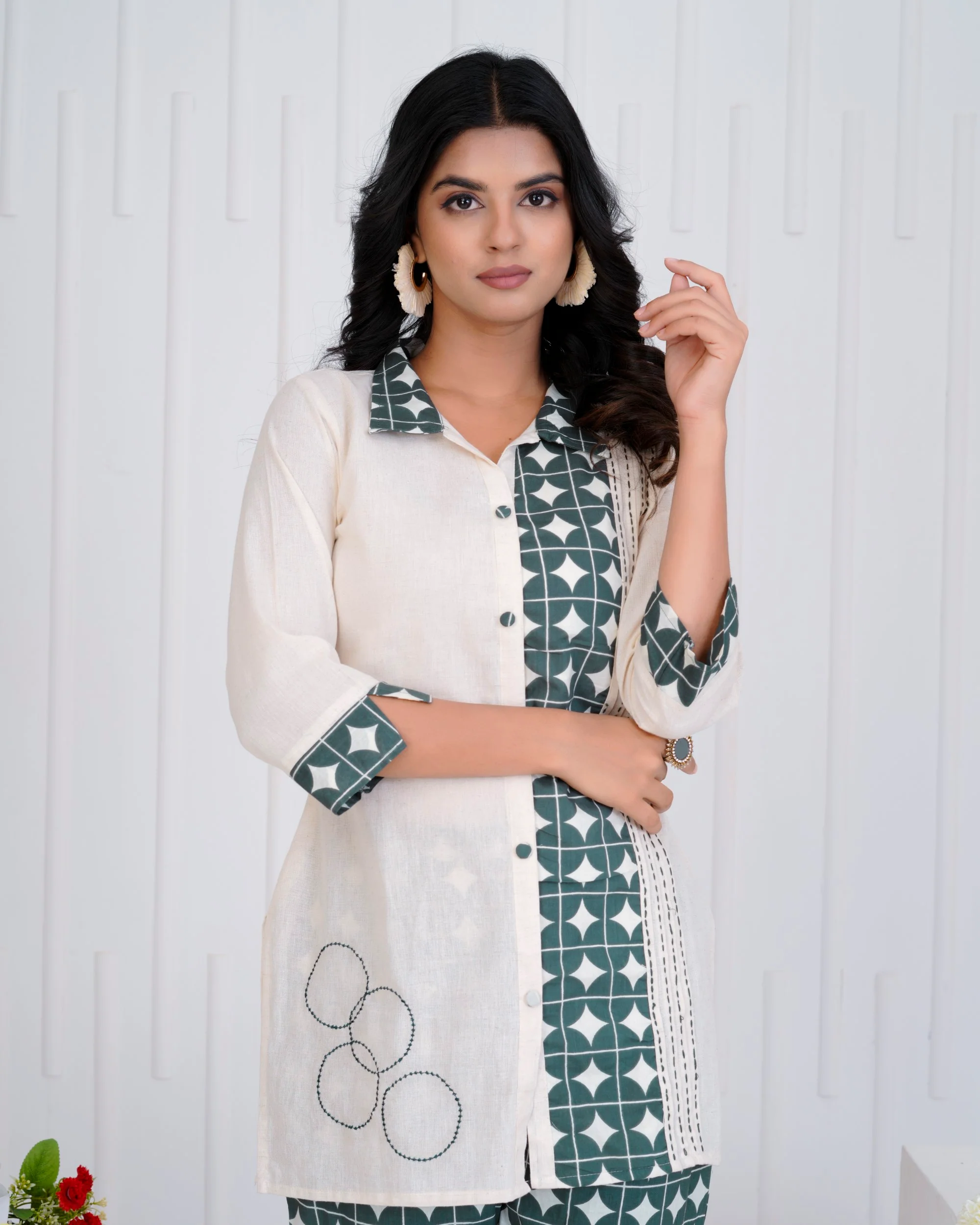 Vibha Peacock Printed Co-ord Set - Image 22