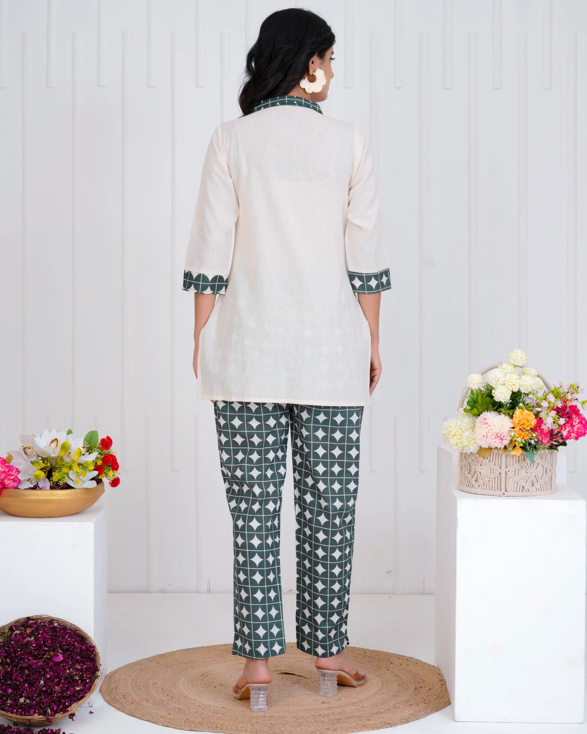 Vibha Peacock Printed Co-ord Set - Image 27