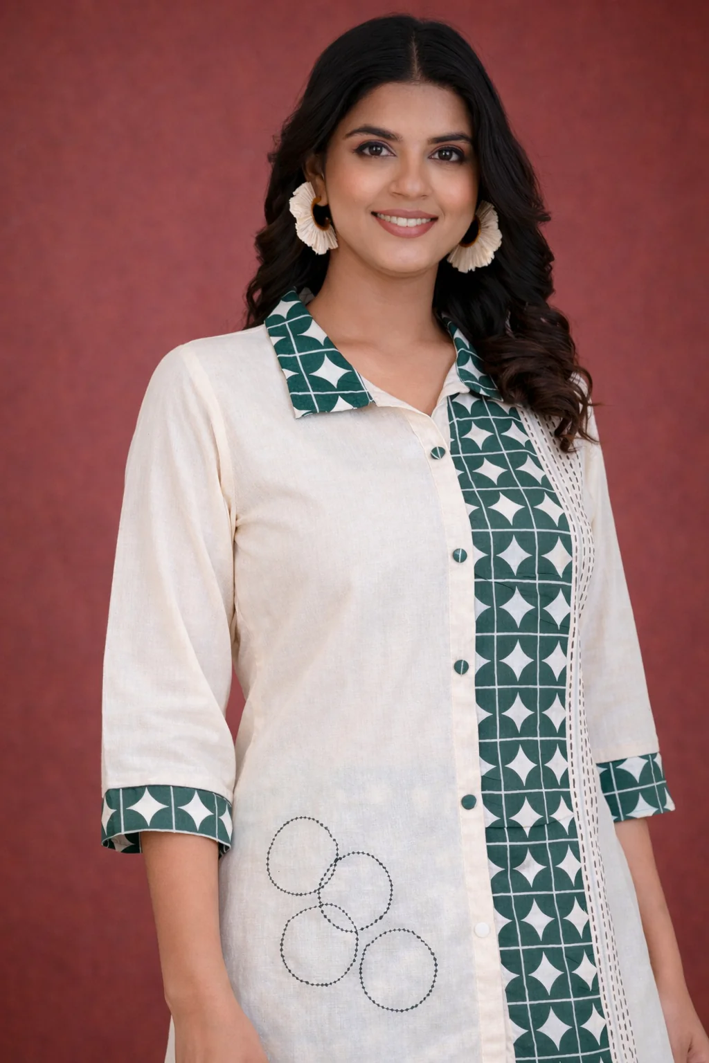 Vibha Peacock Printed Co-ord Set - Image 6