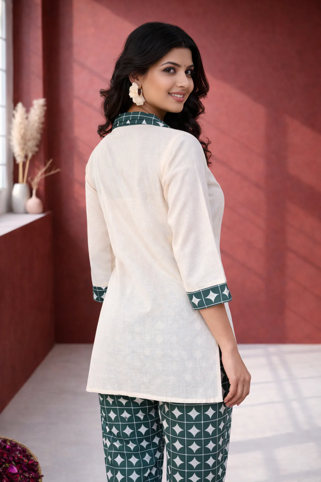 Vibha Peacock Printed Co-ord Set - Image 9