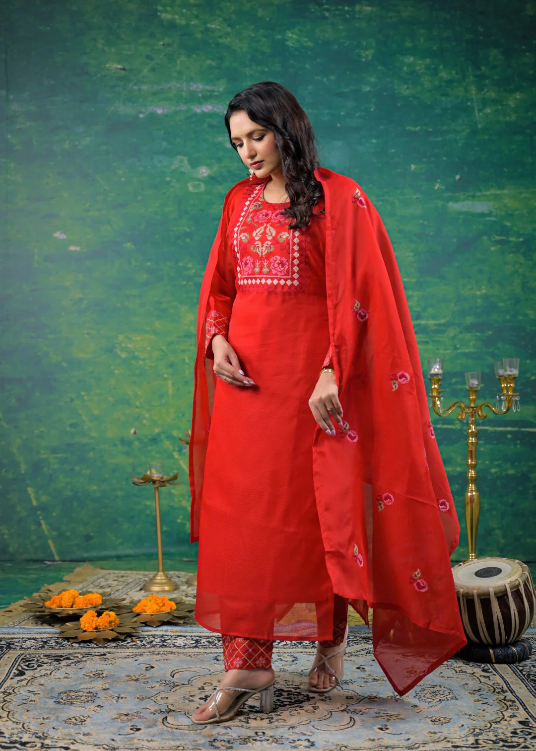 Pankhuri Jasper Embroidered Suit Set - Image 5