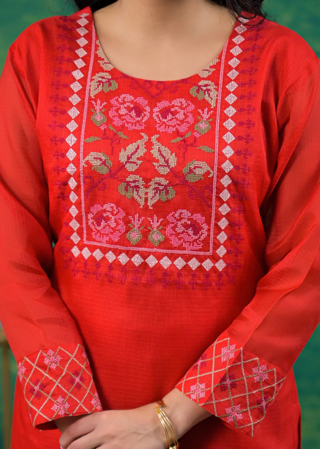 Pankhuri Jasper Embroidered Suit Set - Image 6