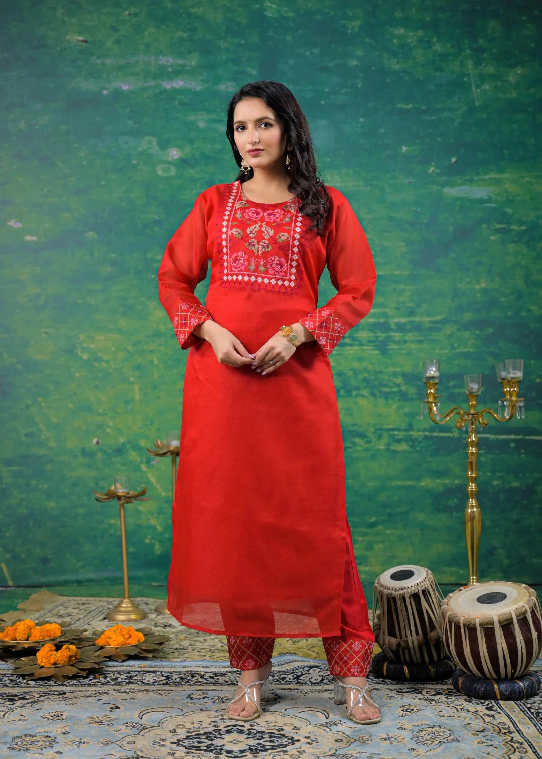 Pankhuri Jasper Embroidered Suit Set - Image 7